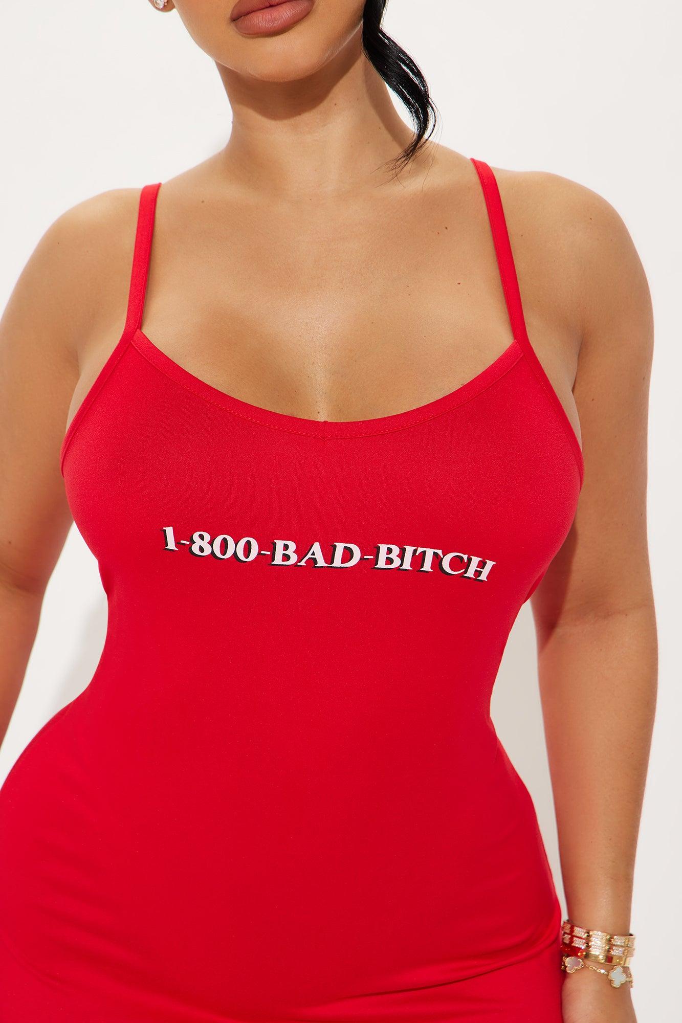 Bad Bitch PJ Robe Set - Red Product Image