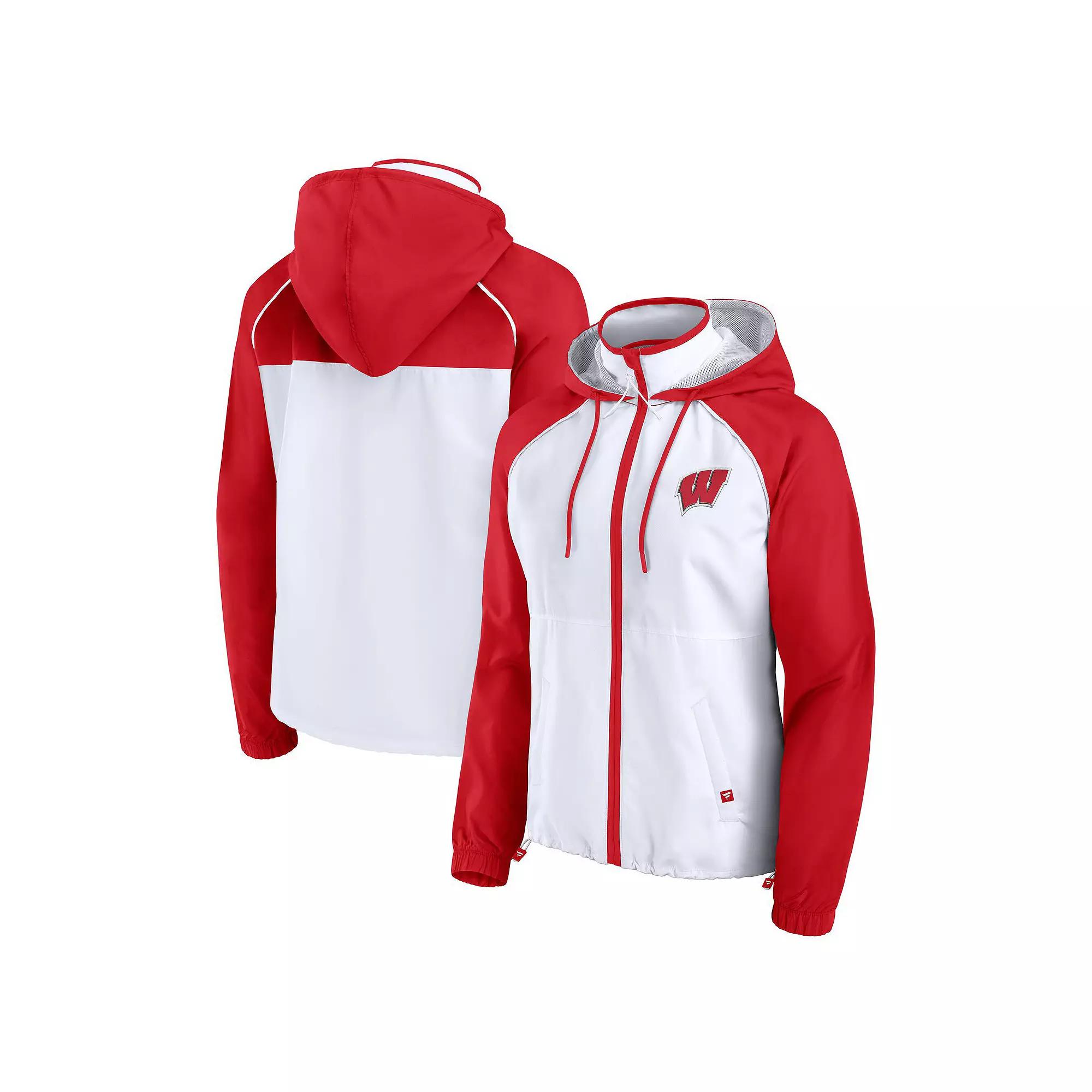 Women's Fanatics White Oregon Ducks Full-Zip Anorak Hoodie Jacket,  Product Image