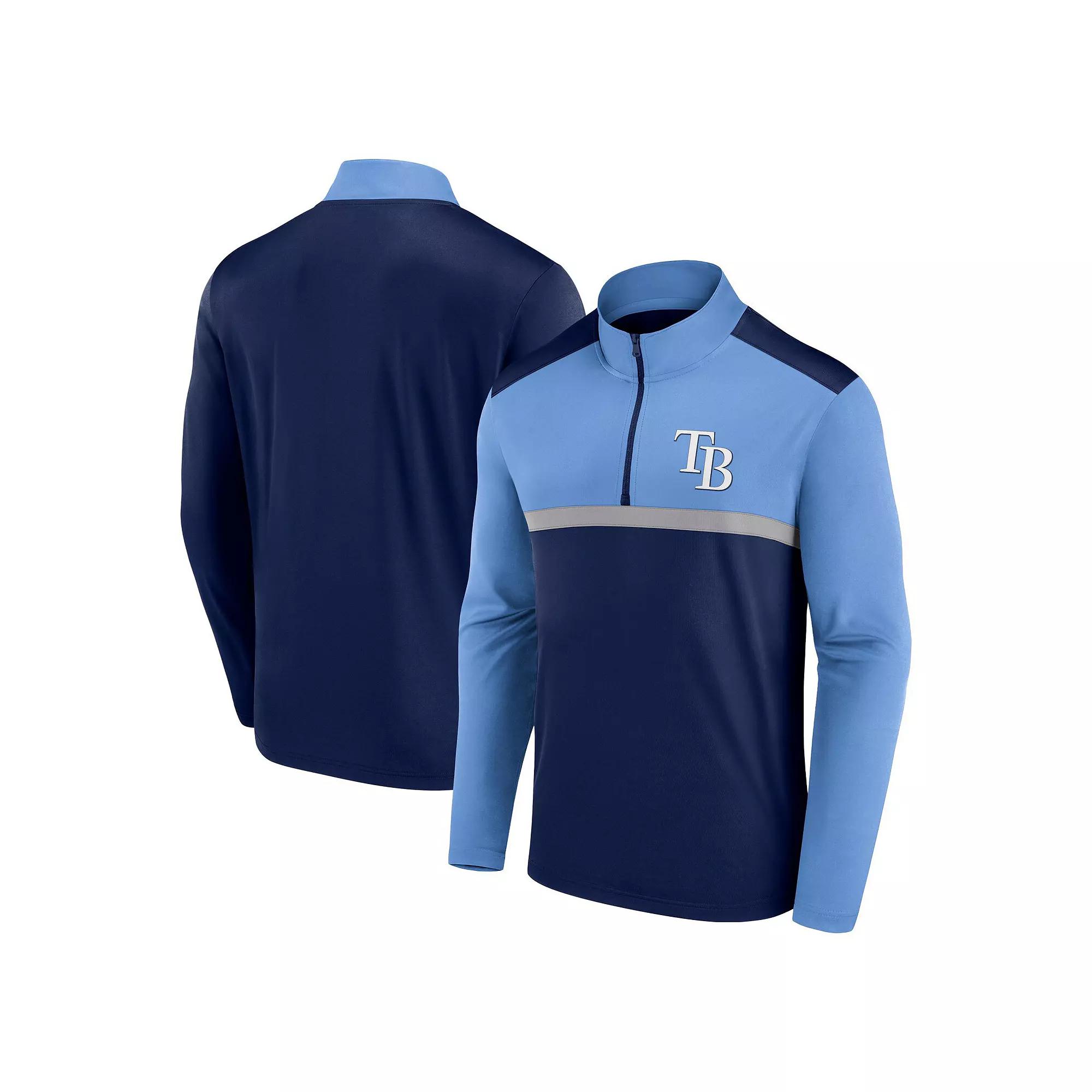 Men's Fanatics Navy Tampa Bay Rays Unstoppable Quarter-Zip Top,  Product Image