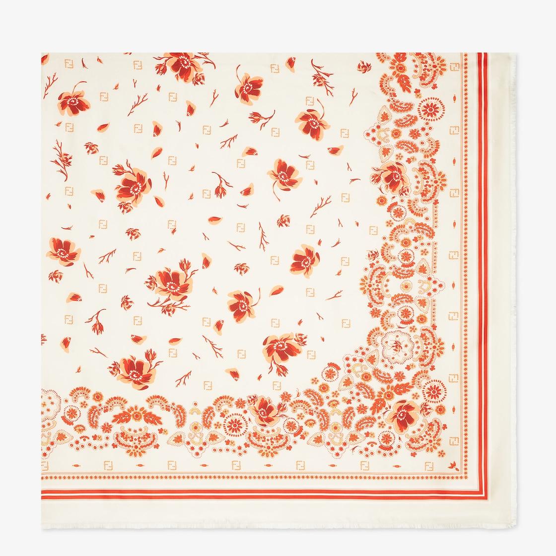 Fendi PareoIvory silk Coral Bandana pareo Product Image