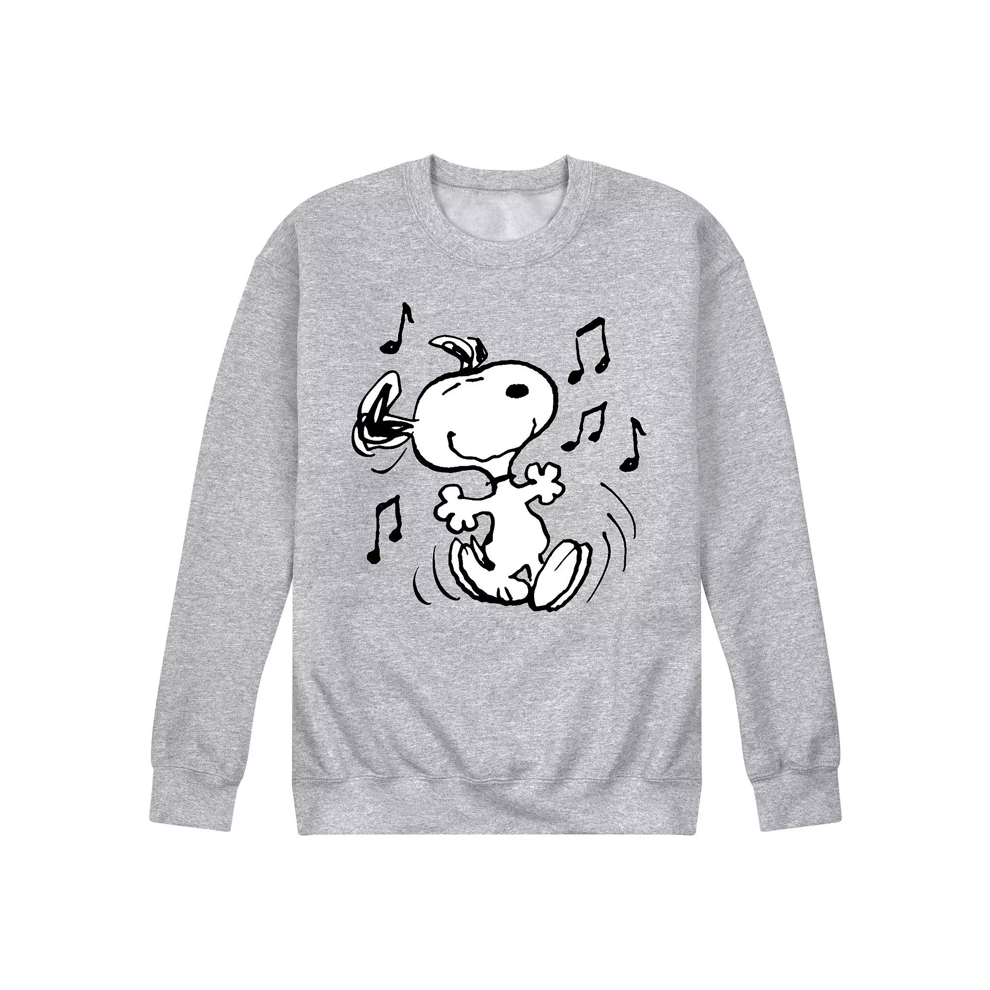 Men's Peanuts Snoopy Dancing Graphic Sweatshirt,  Product Image