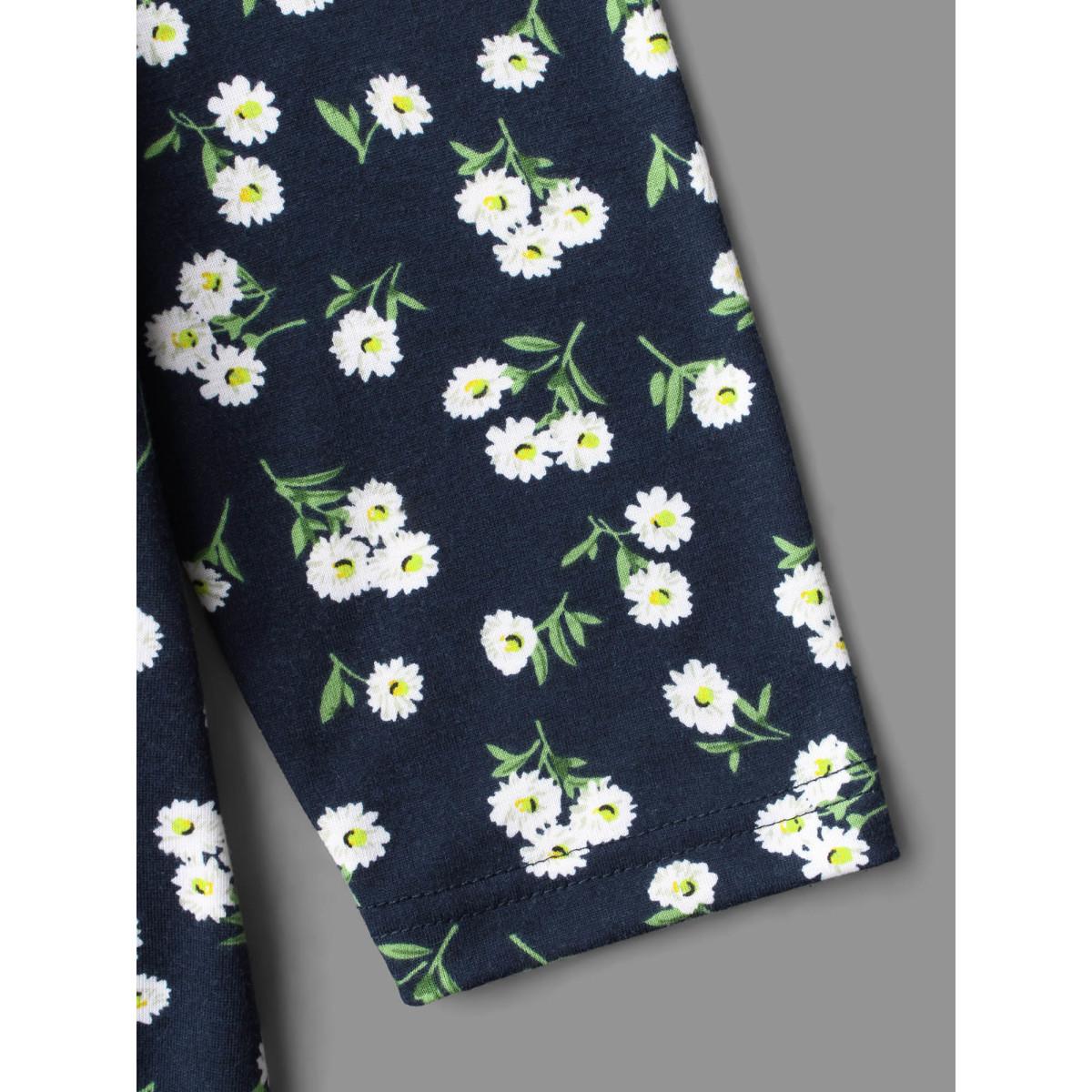 Plus Size Ditsy Floral Square Neck Pocket Dress Indigo Women Casual Non Knit Dresses Bloomchic 10/M Product Image