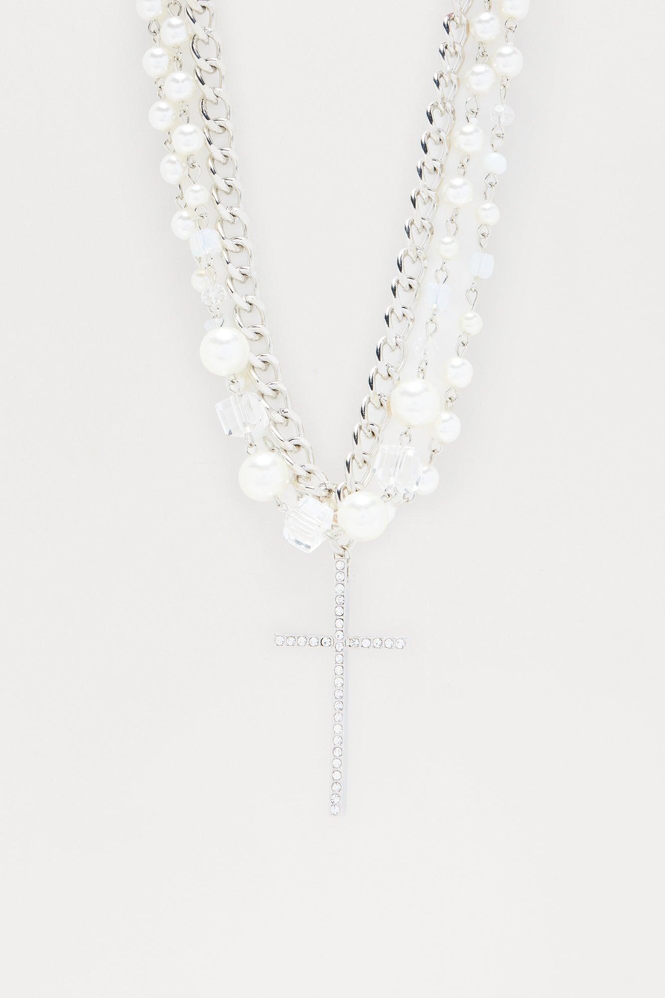 Enchanted Layered Necklace  - Silver Female Product Image