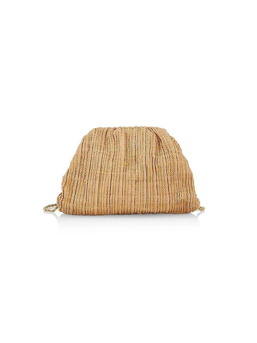 Womens Small Bailey Raffia Clutch-On-Chain Product Image