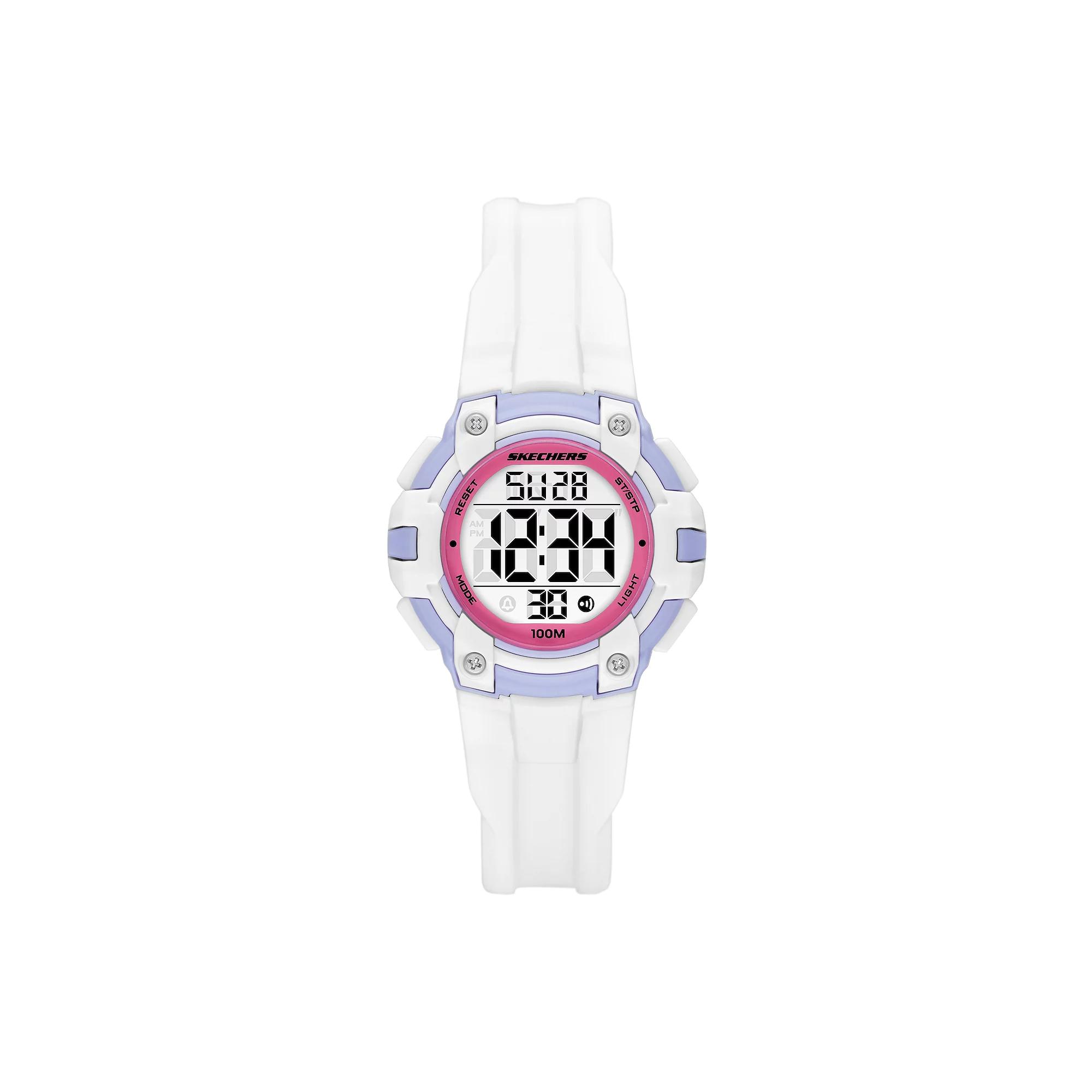 Skechers® Anoka Women's Digital Watch, Size: 37 mm, White Product Image
