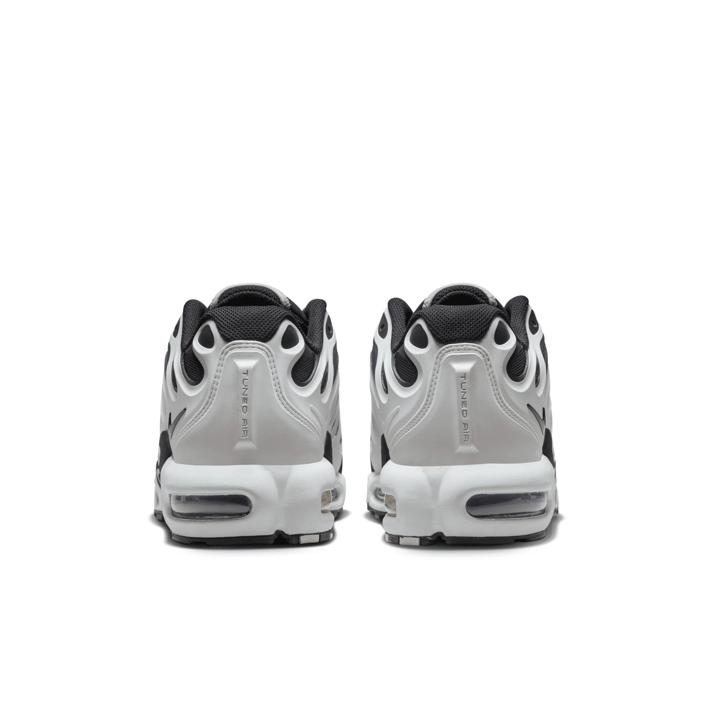 Nike Mens Nike Air Max Plus Drift - Mens Running Shoes White/Black/Metallic Silver Product Image