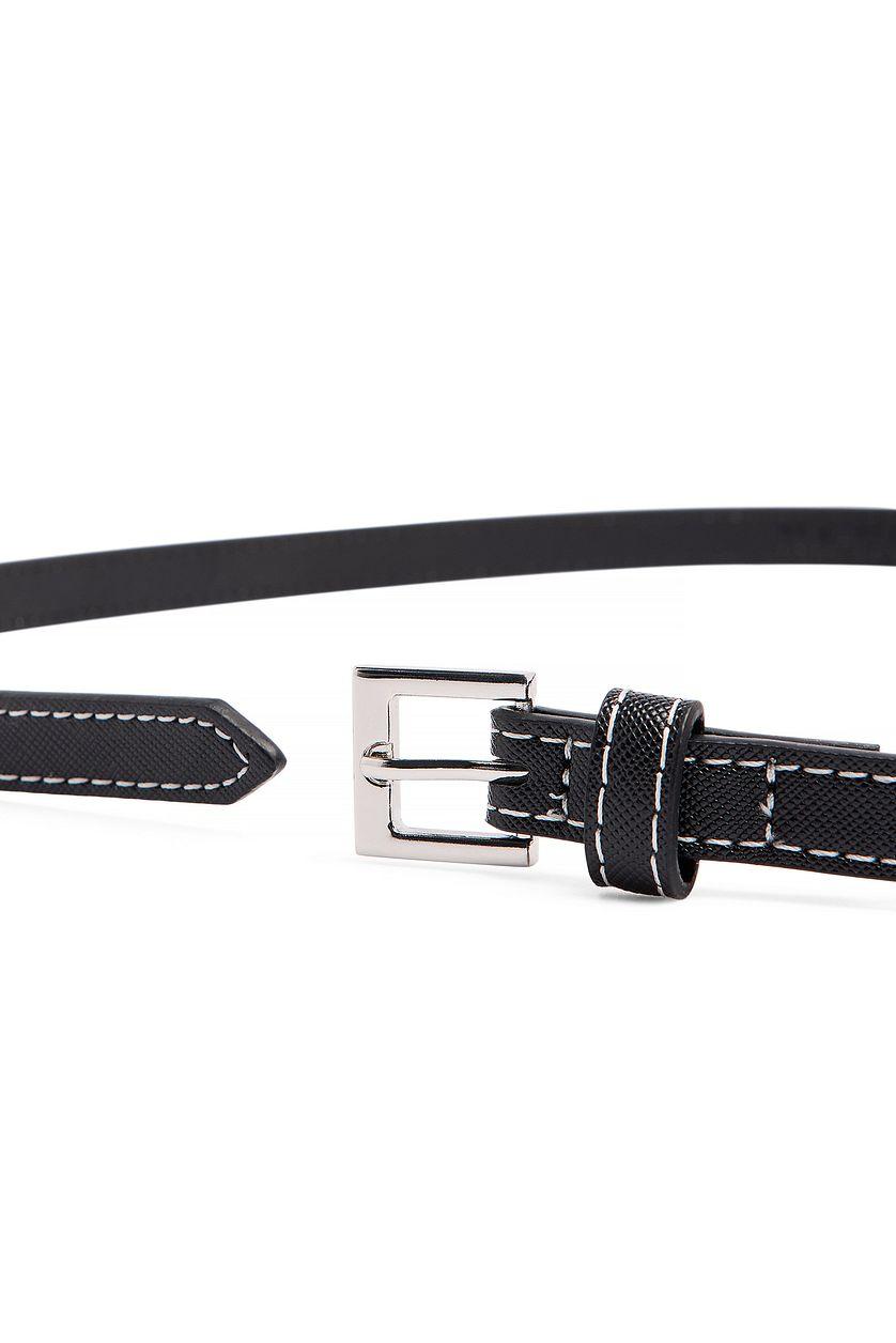Slim Stitch Detail Belt Product Image