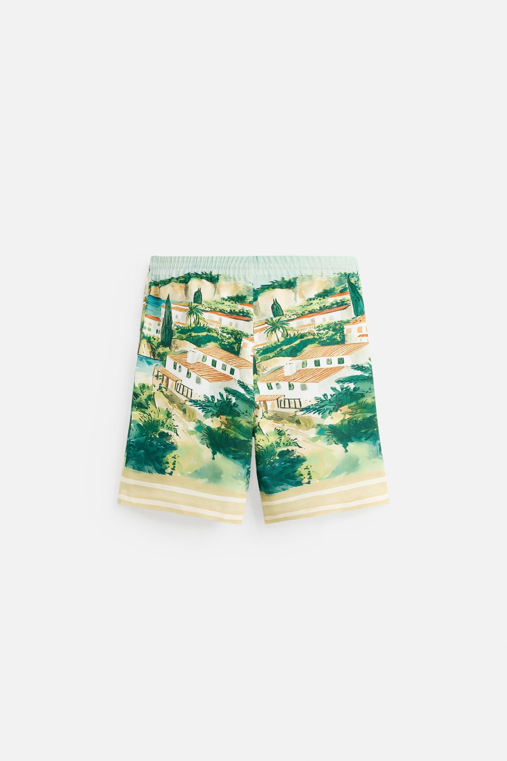 LANDSCAPE PRINT SHORTS Product Image