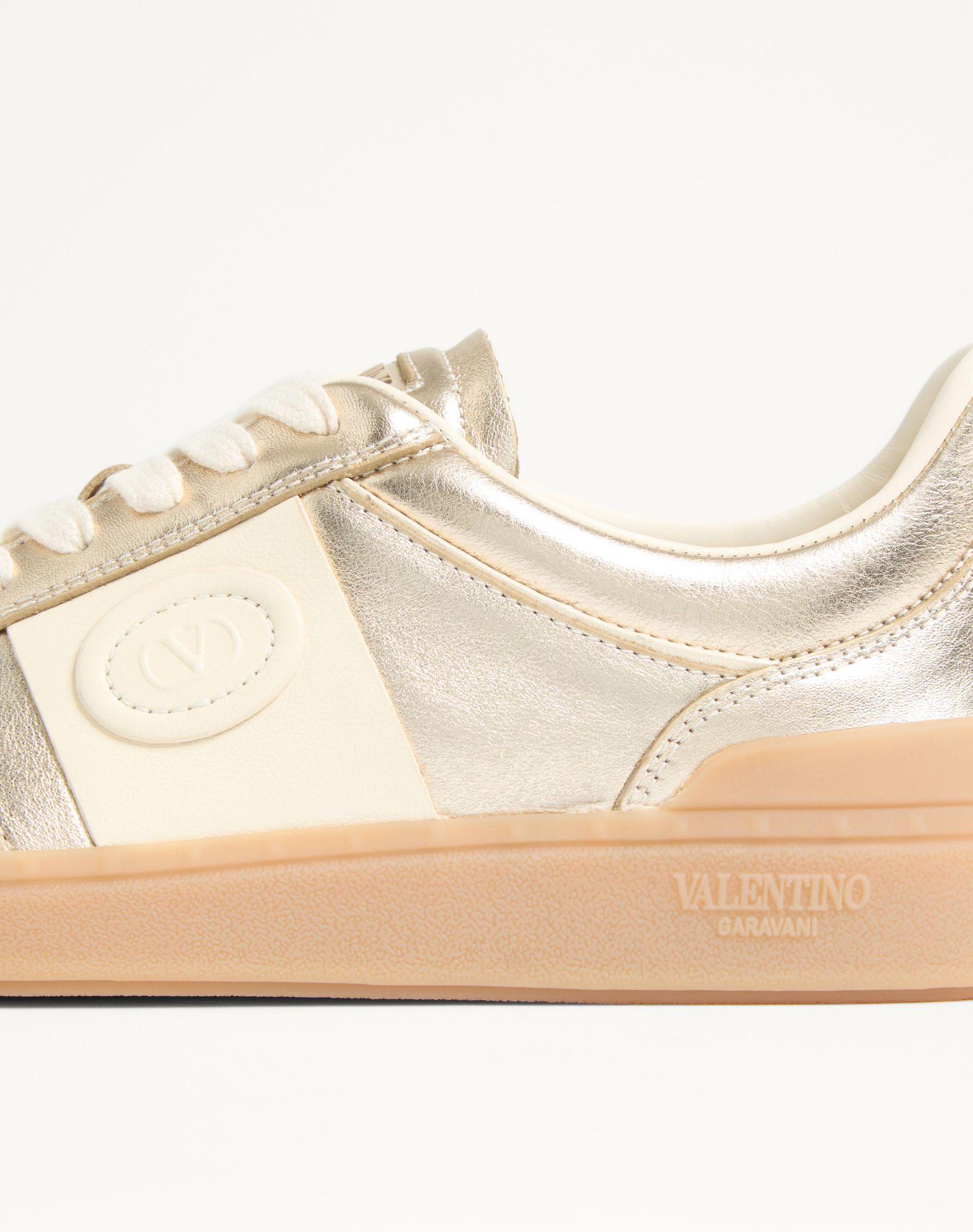 Upvillage Trainer In Laminated Calfskin With Nappa Calfskin Leather Band Product Image