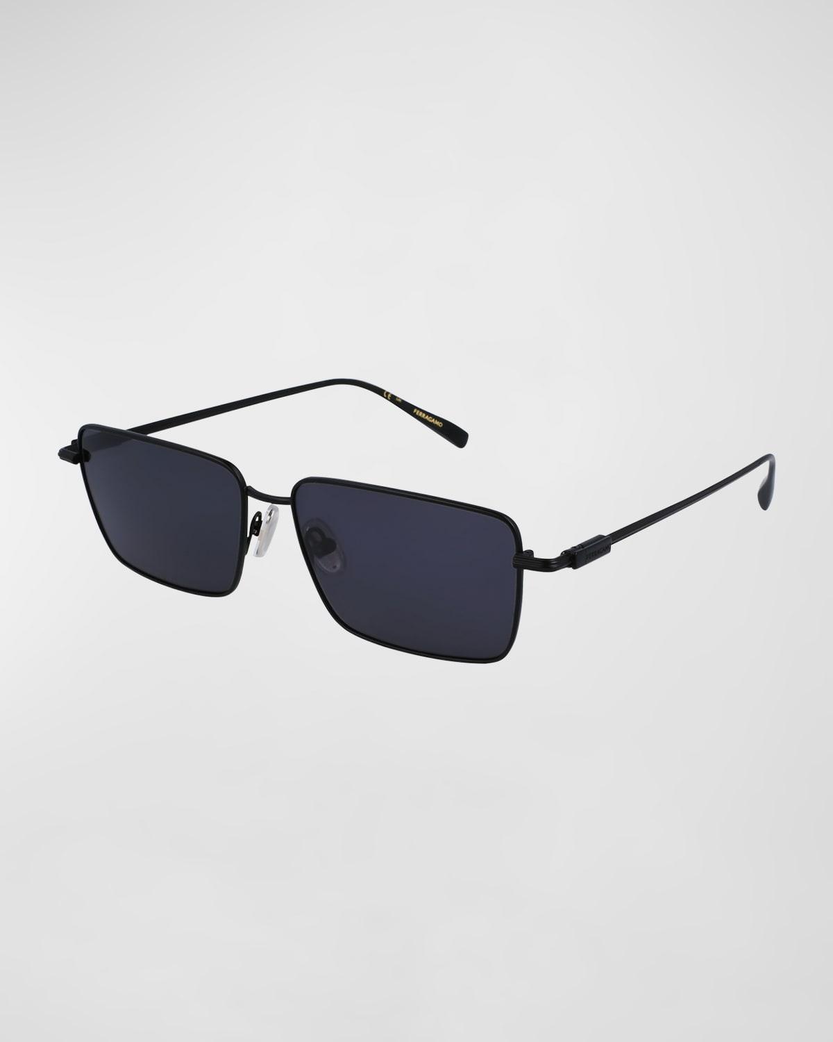 Mens Gancini Evolution Metal Rectangle Sunglasses Product Image