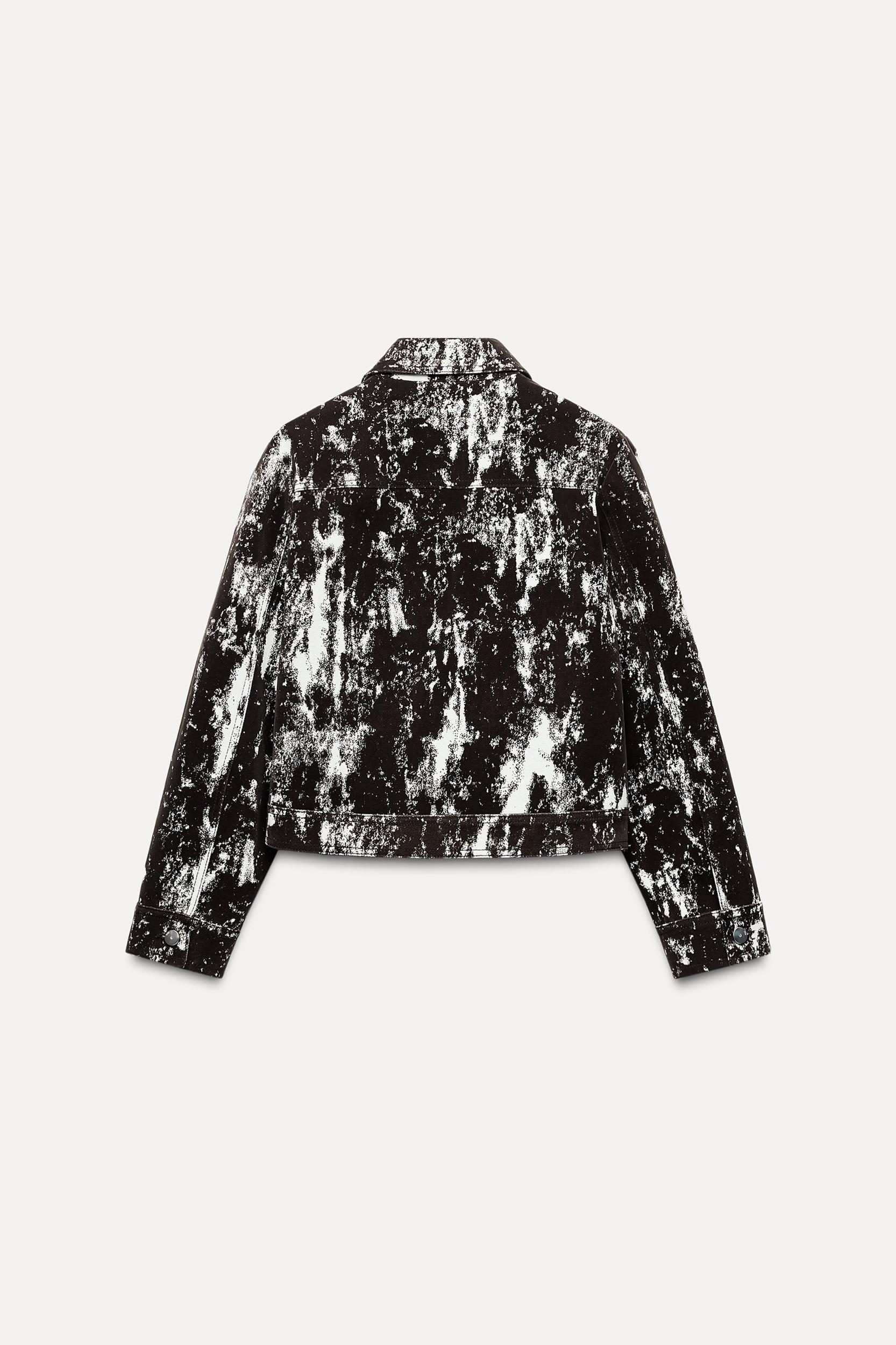 ANIMAL PRINT FLOCKED JACKET Product Image