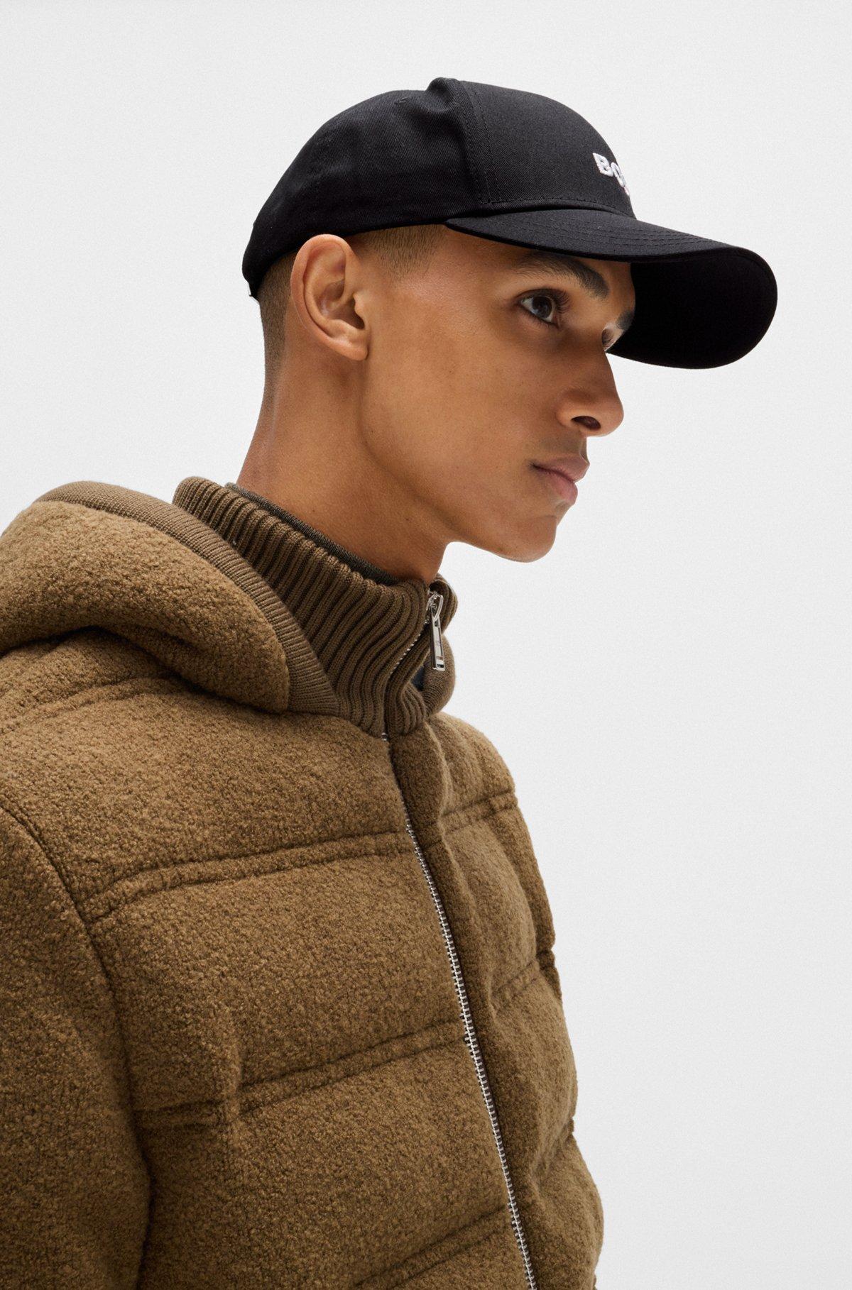 BOSS - Baseball cap in cotton twill with embroidered logo - Black Product Image