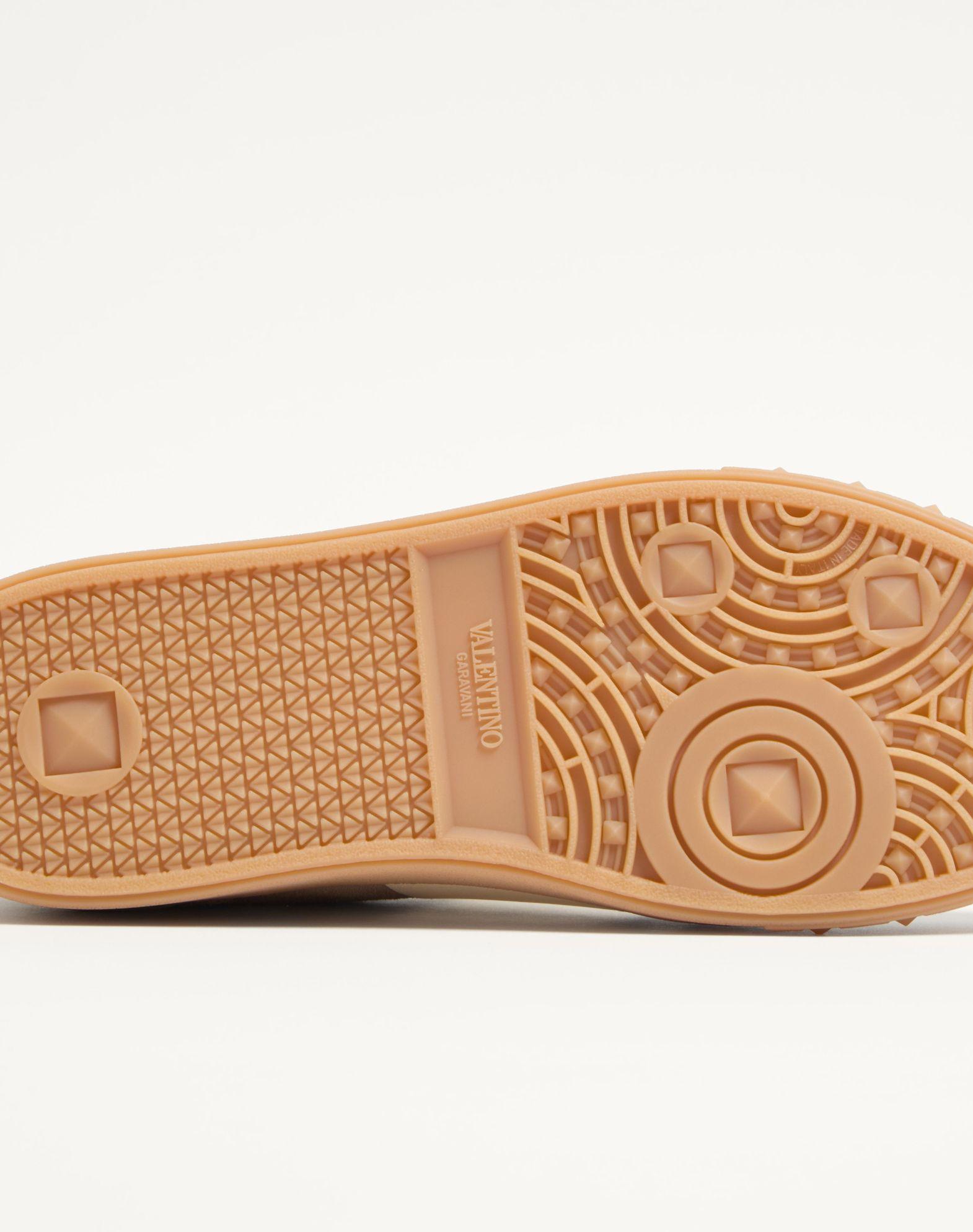 Upvillage Low Top Sneaker In Split Leather And Calfskin Nappa Leather Product Image