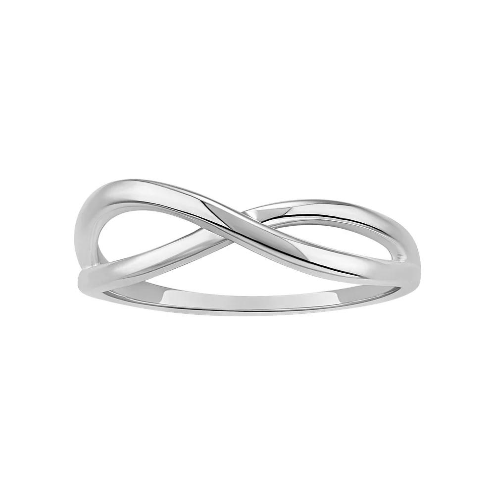 PRIMROSE Sterling Silver Polished Twist Band Ring, Women's,  Product Image