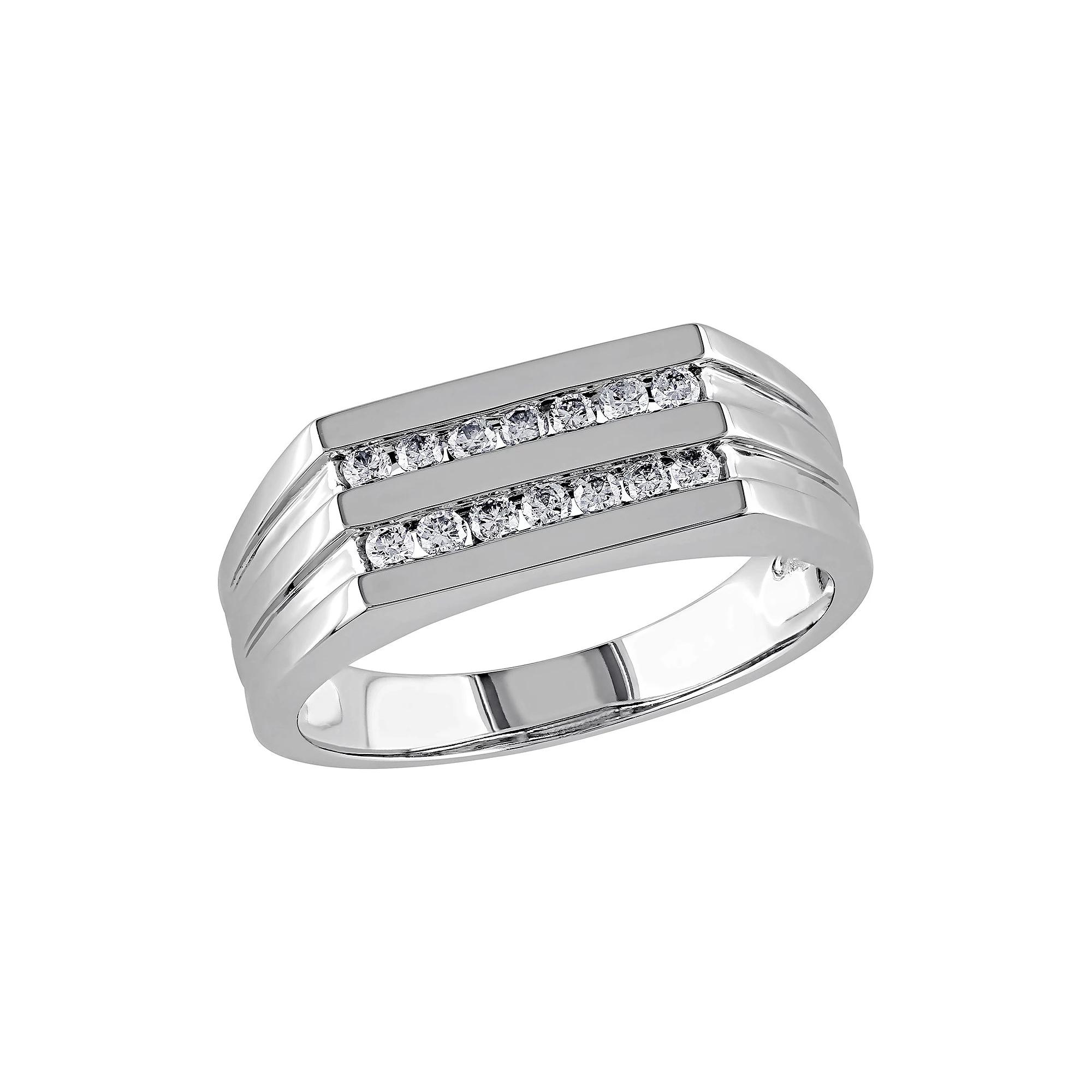 Men's Stella Grace 10k White Gold 1/3 Carat T.W. Diamond Ring, Size: 12, 10k Whgold Product Image