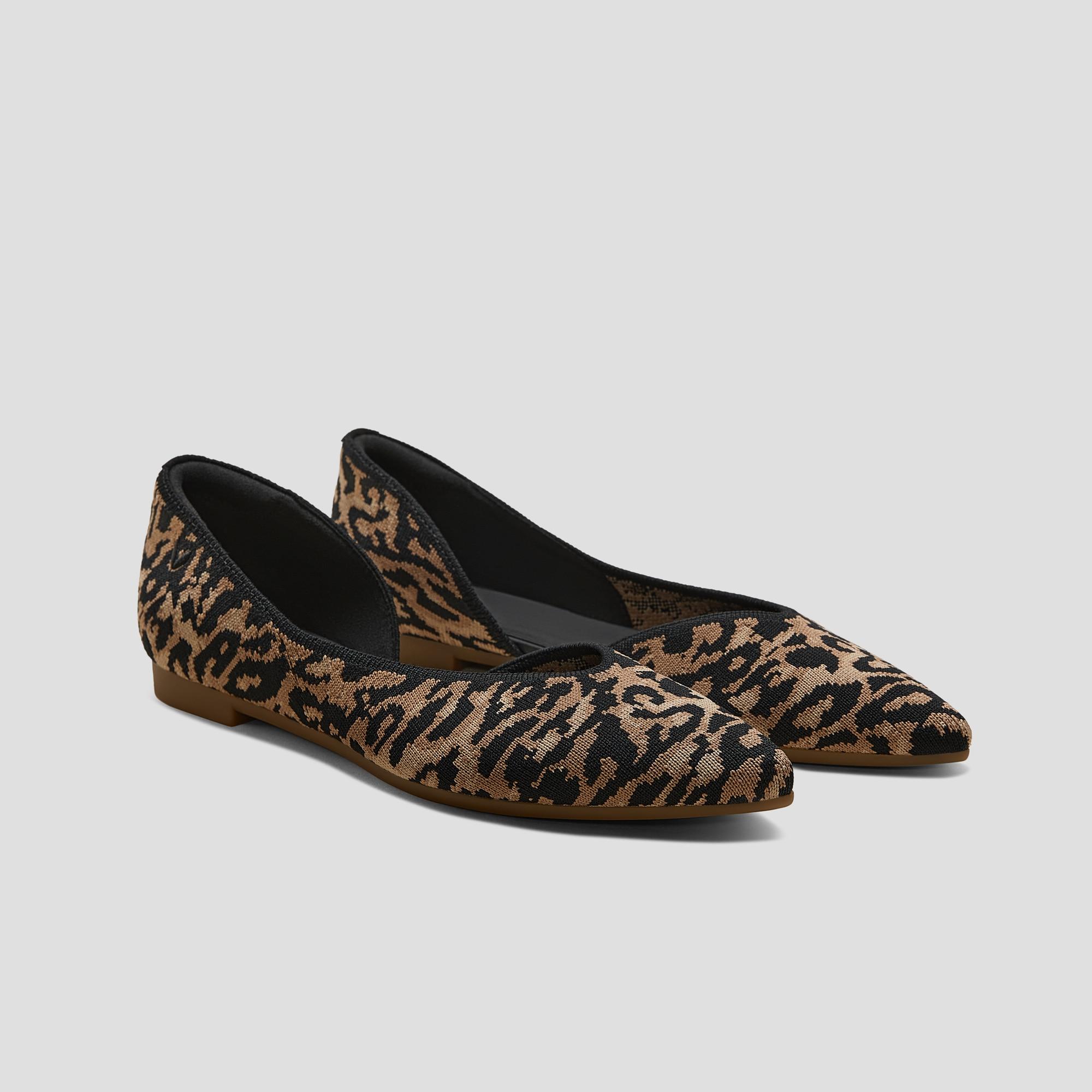 Pointed-Toe D'Orsay Flats (Melia) Product Image