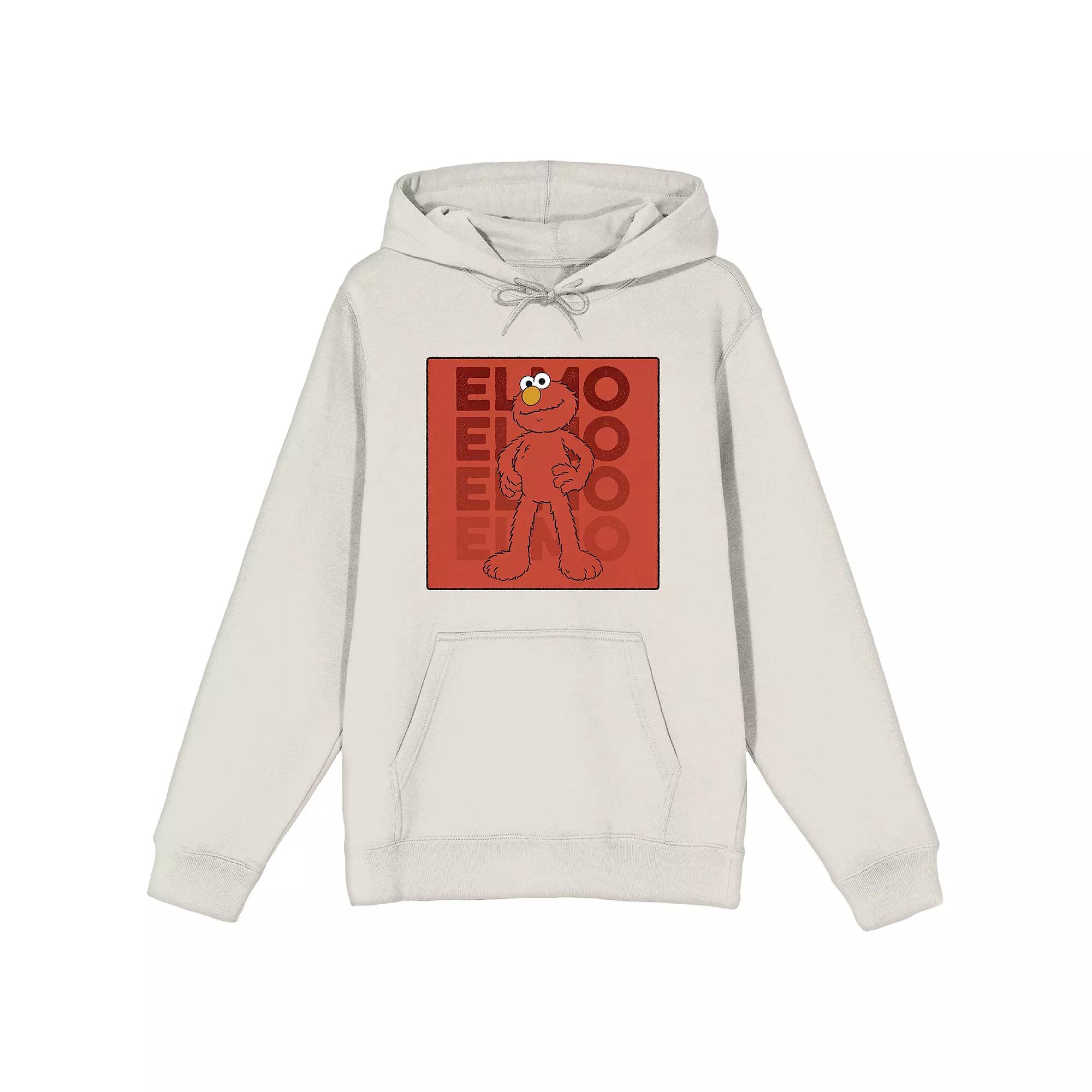Men's Sesame Street Elmo Repeat Hoodie, Size: Small, Beige Product Image