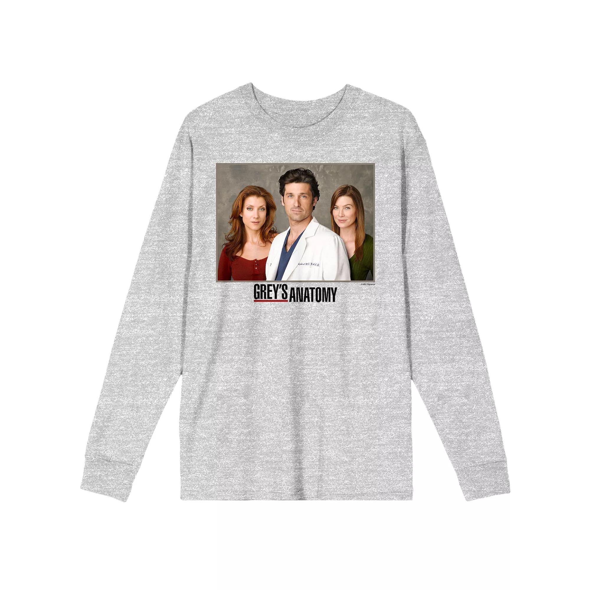 Men's Grey's Anatomy Character Long Sleeve Graphic Tee,  Product Image
