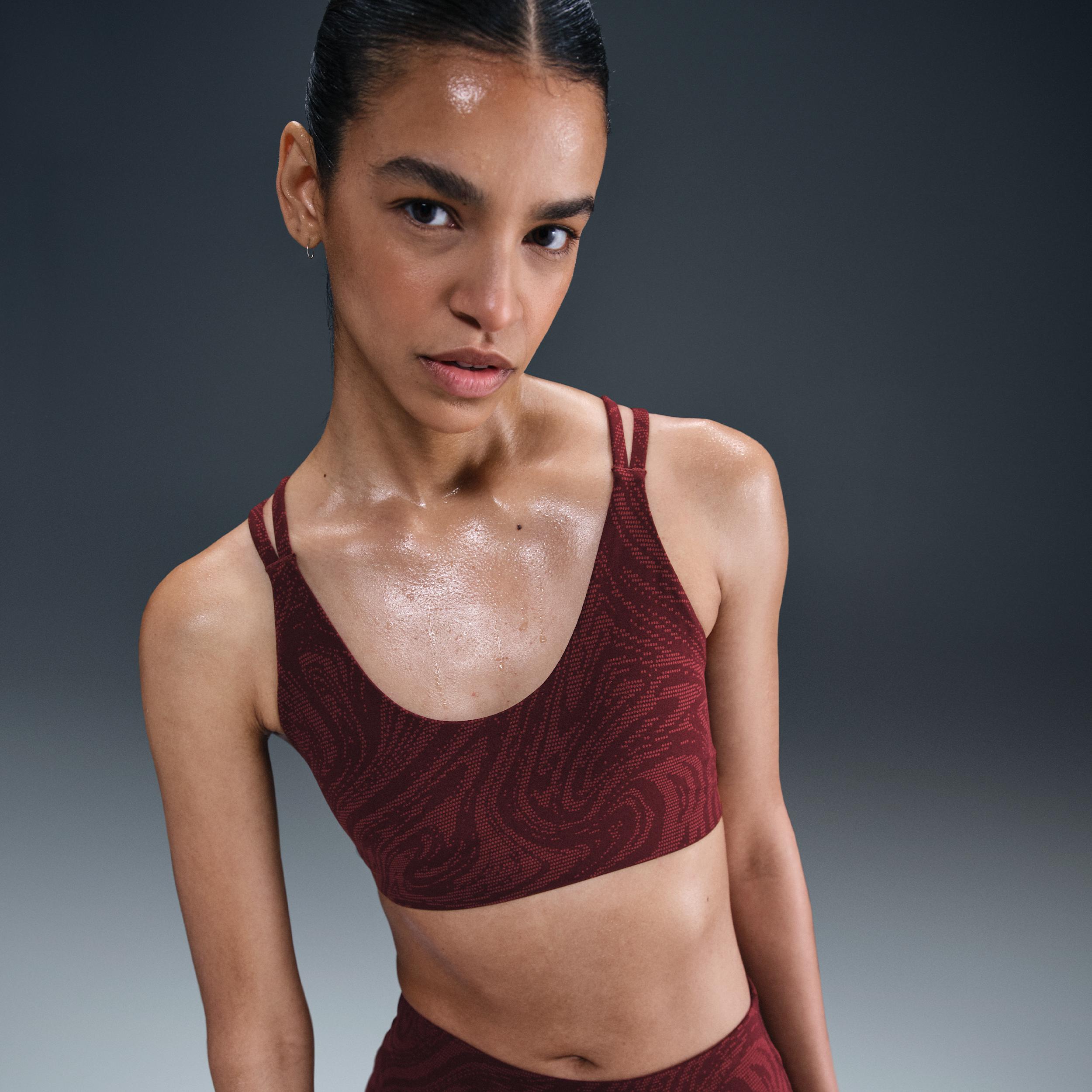 Nike Womens Zenvy Light-Support Padded Printed Sports Bra | HQ2802-652 Product Image