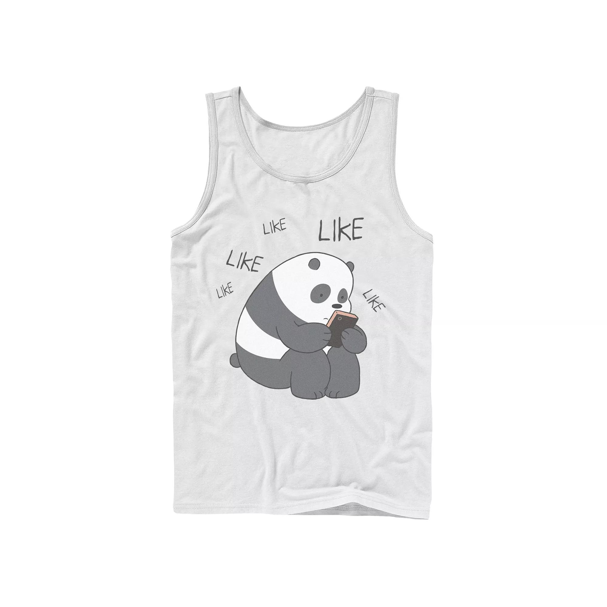 Men's Cartoon Network We Bare Bears Like Texting Tank Top,  Product Image