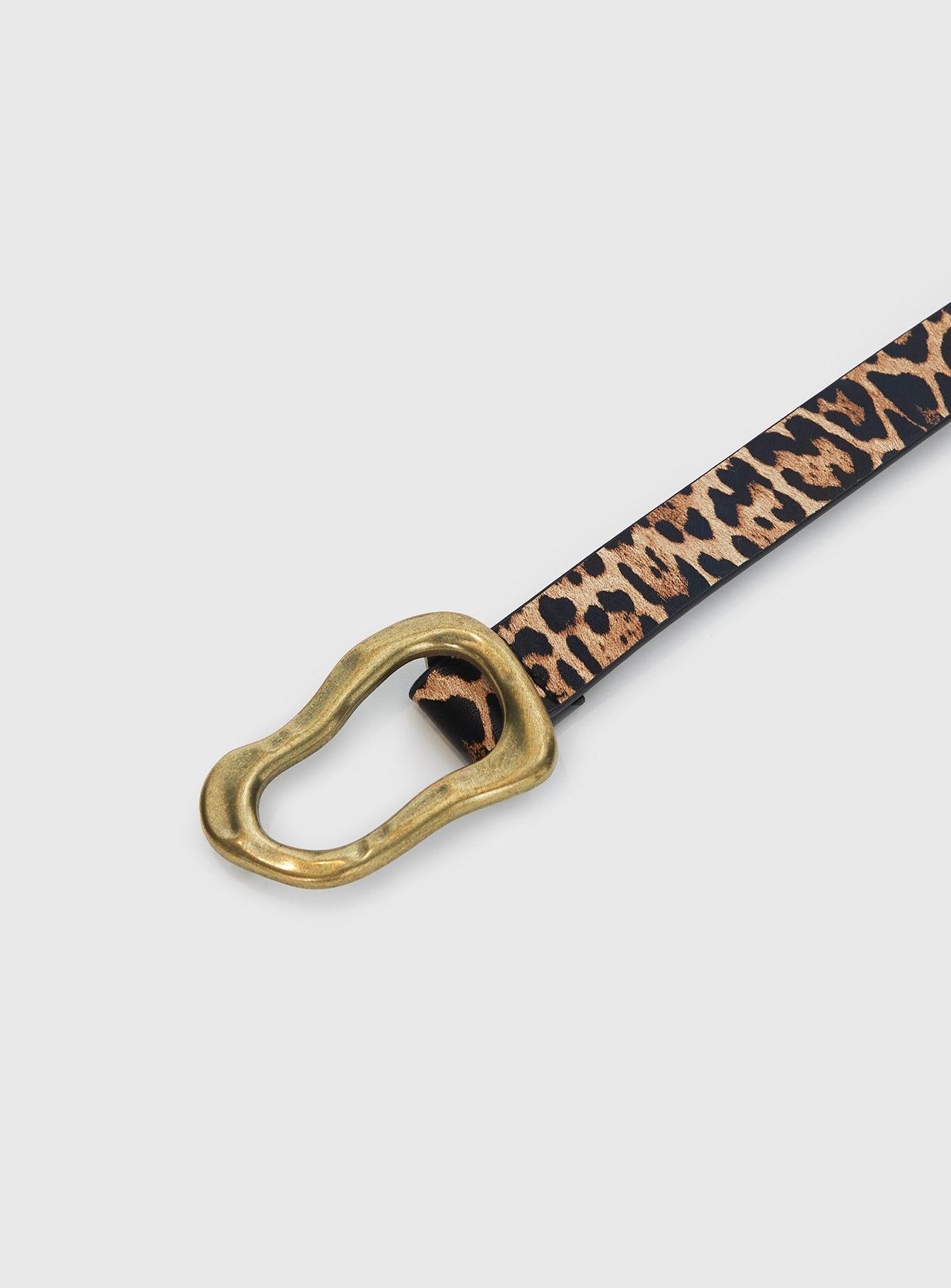 Leto Belt Leopard / Gold Product Image