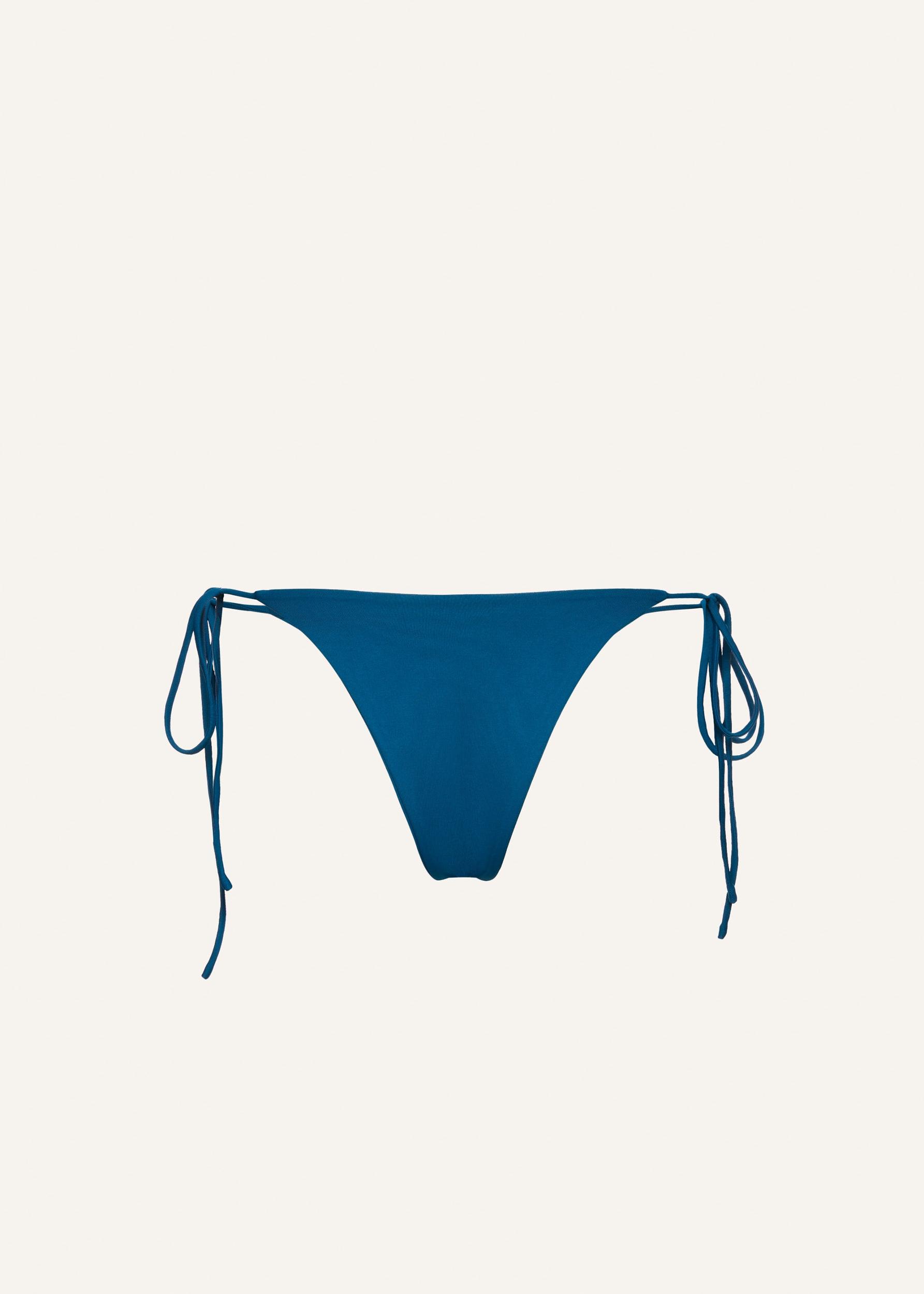 String tie swim bottom in ocean blue Product Image