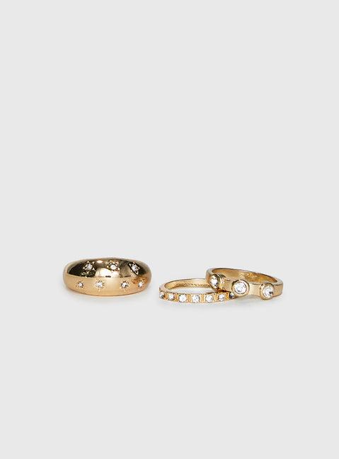 Siella Ring Pack Gold Product Image