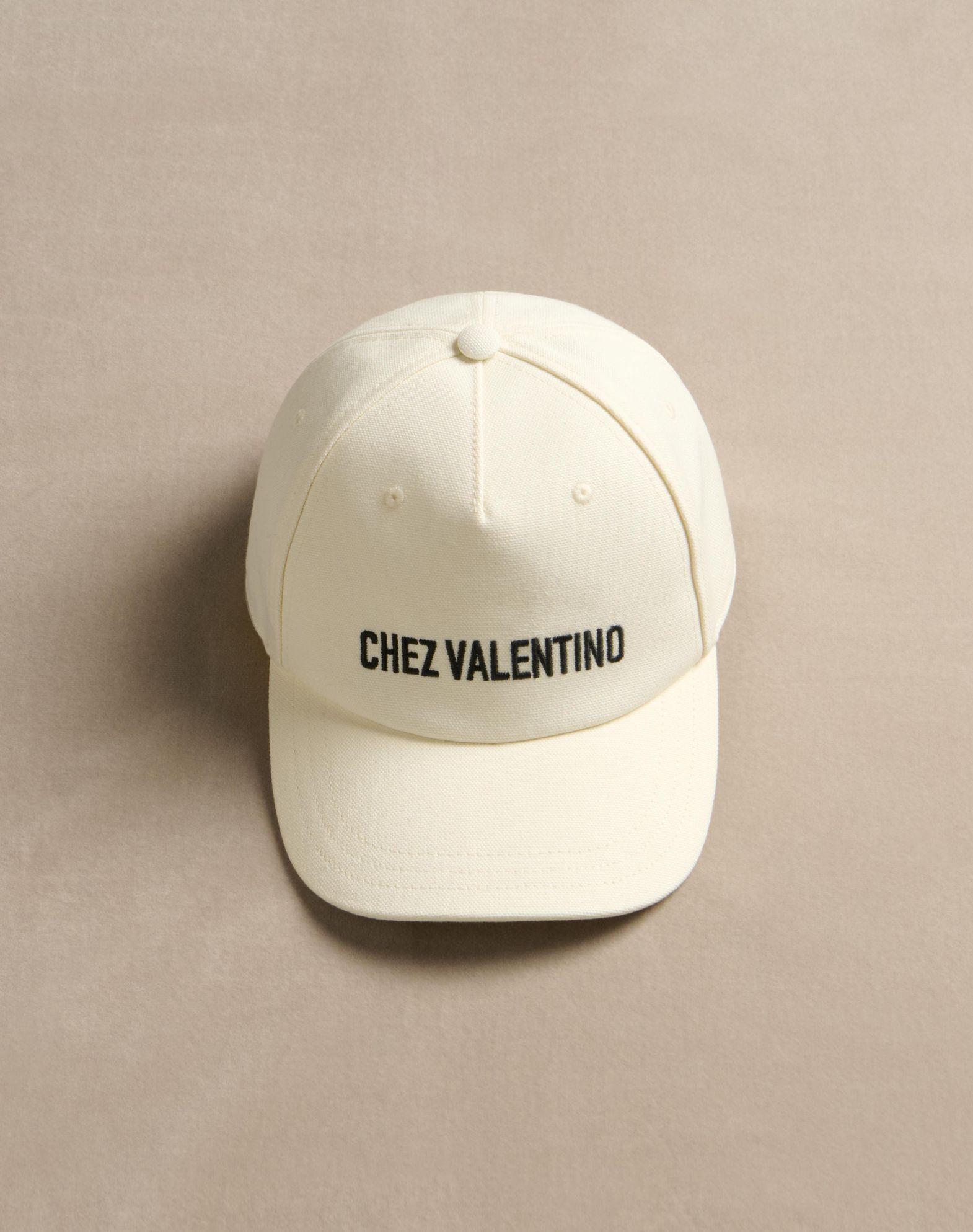 Chez Valentino Cotton Baseball Cap With Embroidery Product Image