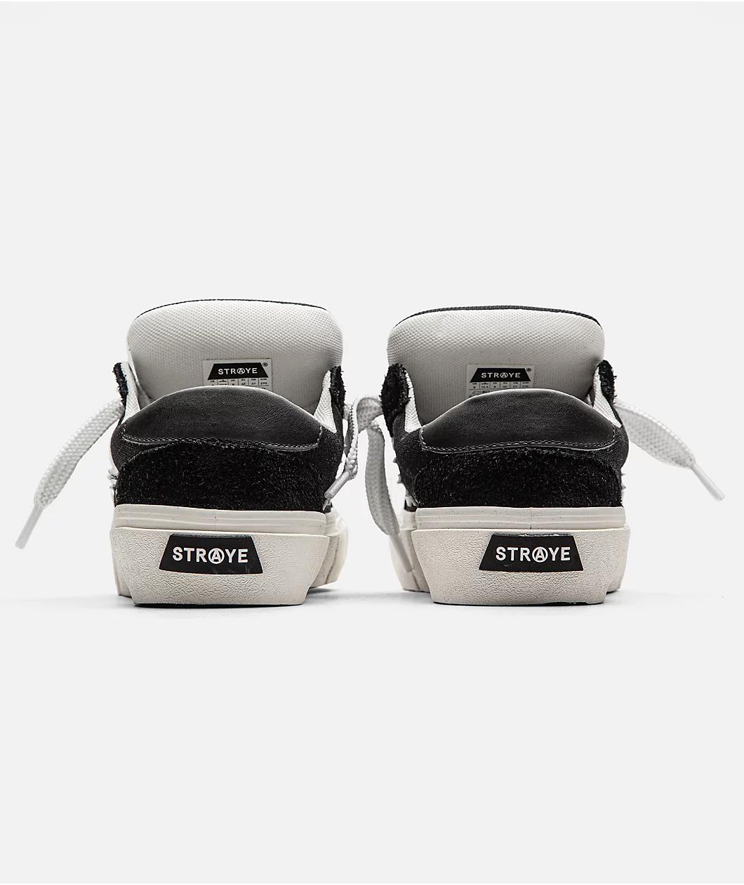 Straye Dixon Logan Puff Black & White Skate Shoes Product Image