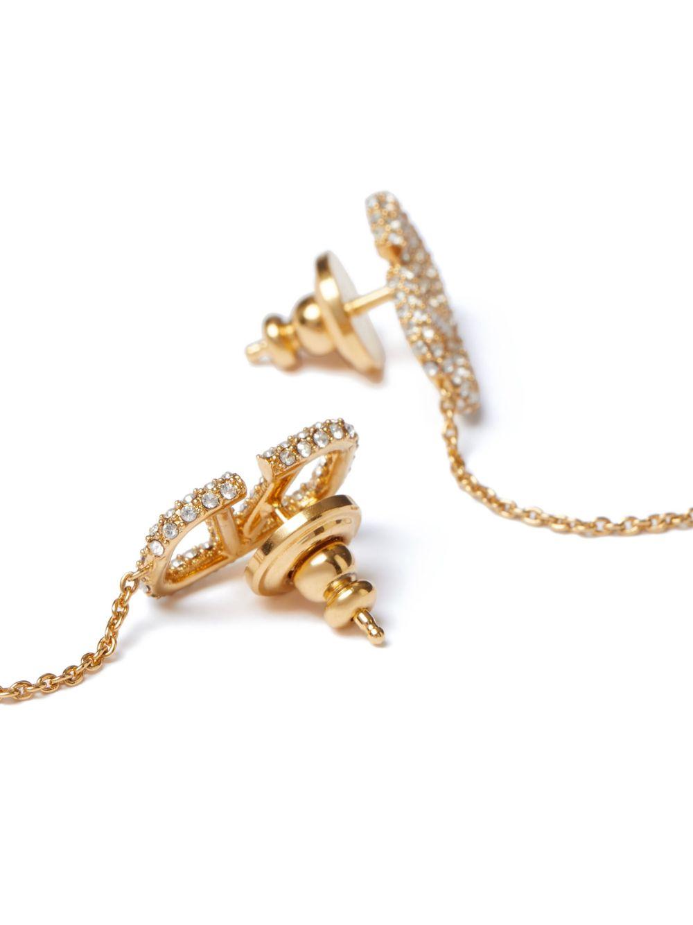 VLogo Signature drop earrings Product Image