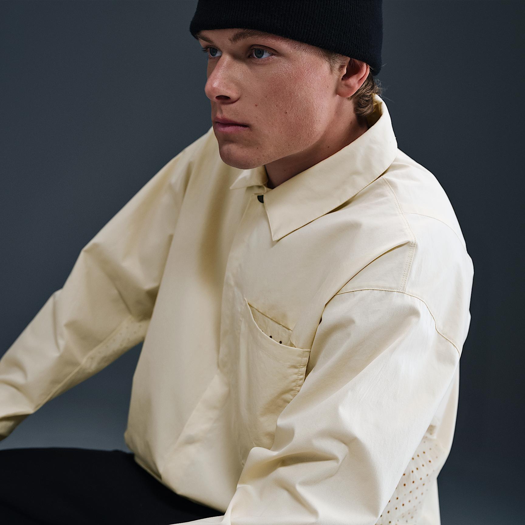 Mens Nike Sportswear Tech Button-Down Top | HJ2936-234 Product Image