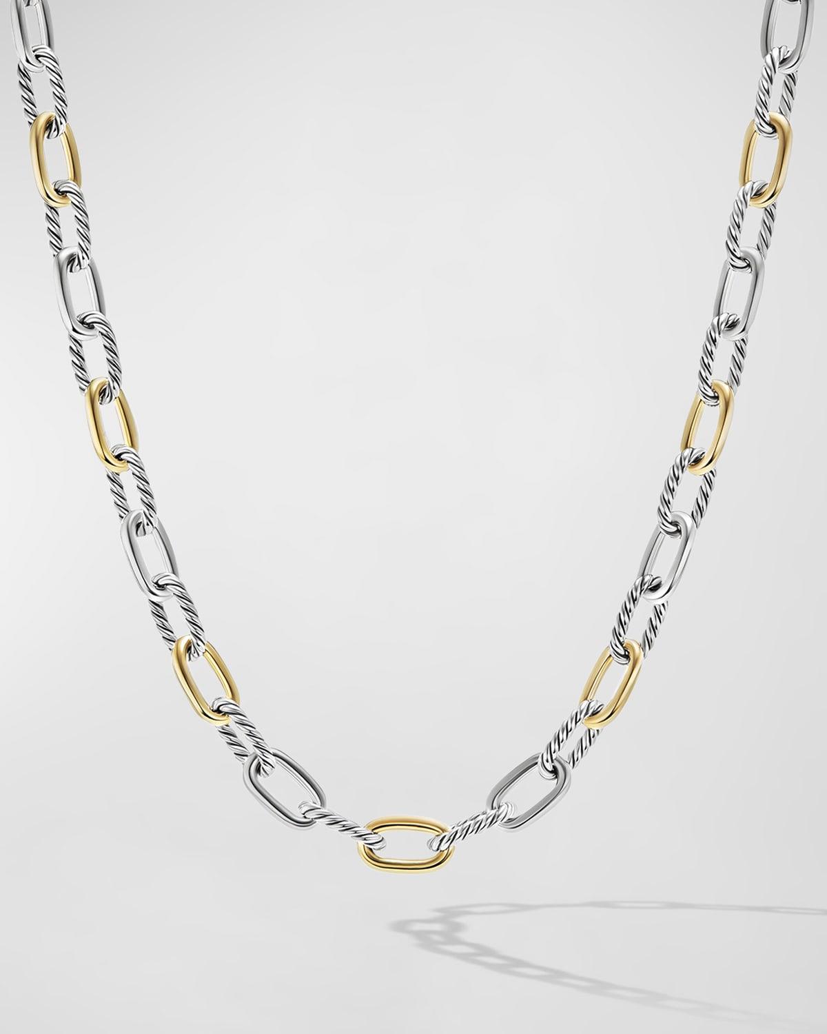 David Yurman Dy Madison Chain Necklace in Sterling Silver with 18K Yellow Gold, 18.25 Product Image