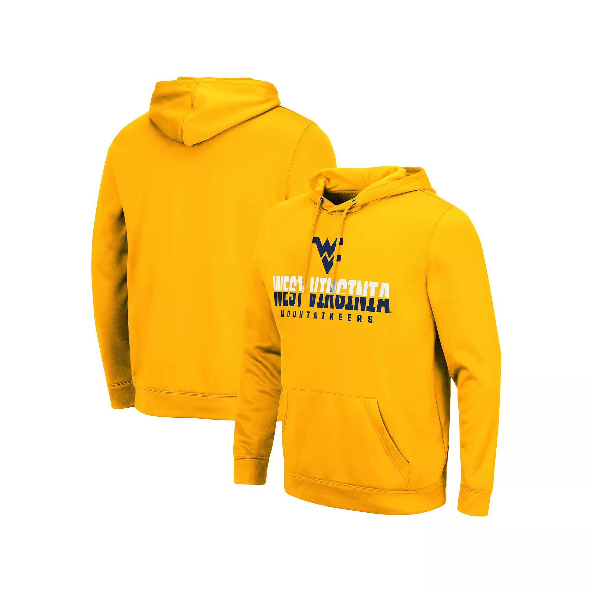 Men's Colosseum Gold West Virginia Mountaineers Lantern Pullover Hoodie, Size: Large Product Image