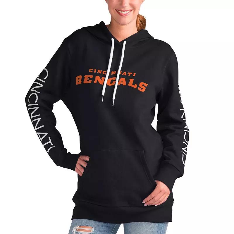 Women's G-III 4Her by Carl Banks Black Cincinnati Bengals Extra Inning Pullover Hoodie,  Product Image