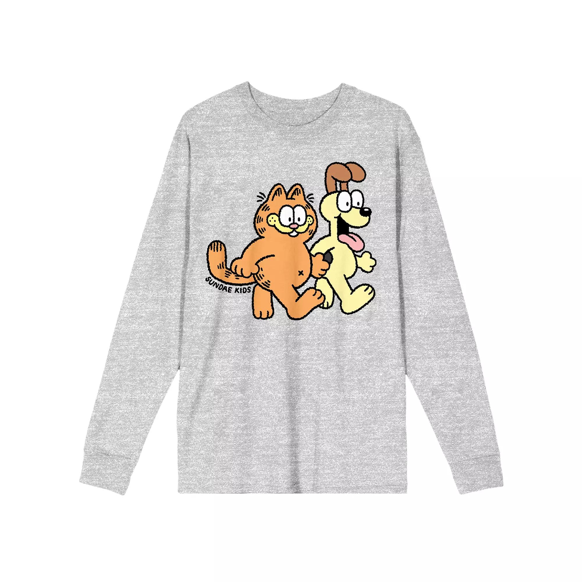 Men's Garfield Odie & Garfield Long Sleeve Tee,  Product Image