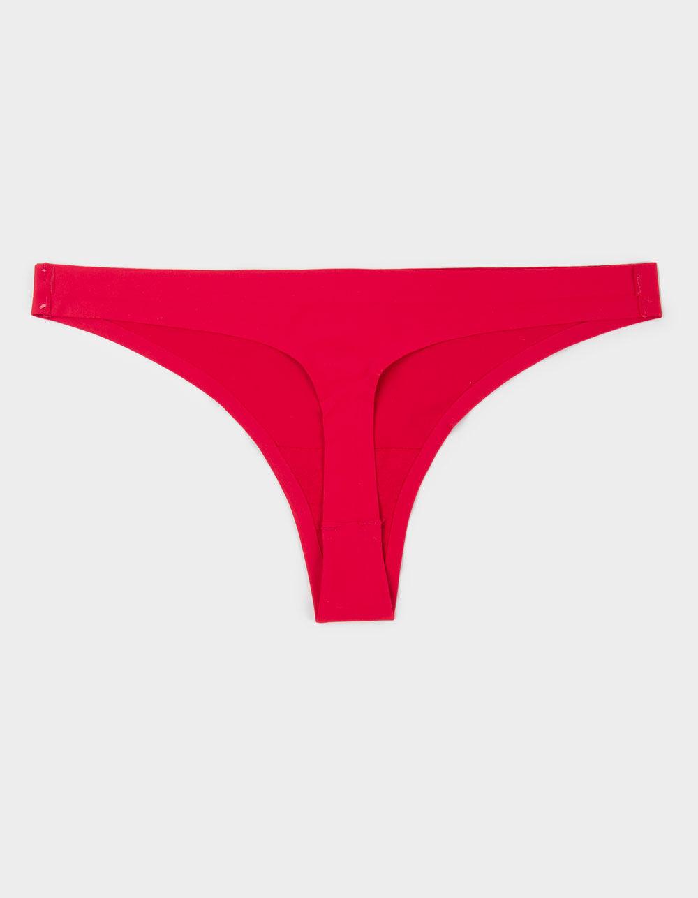 FULL TILT Micro Lasercut Thong - RED COMBO Product Image