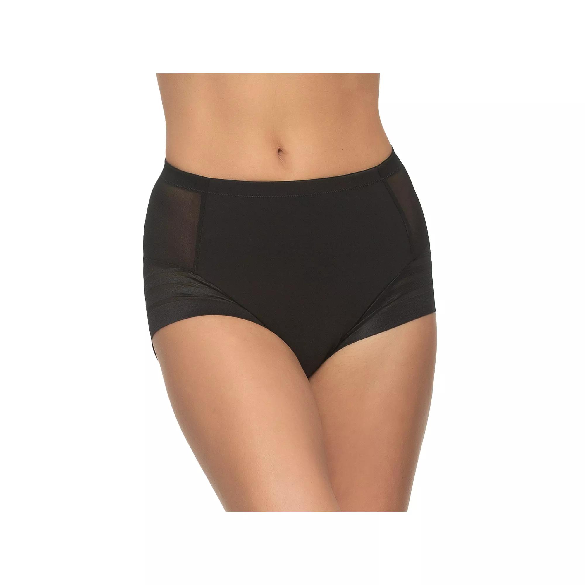 Women's Paramour by Felina Marvelous Side Smoothing Panty 675033, Size: XXXL, Black Product Image