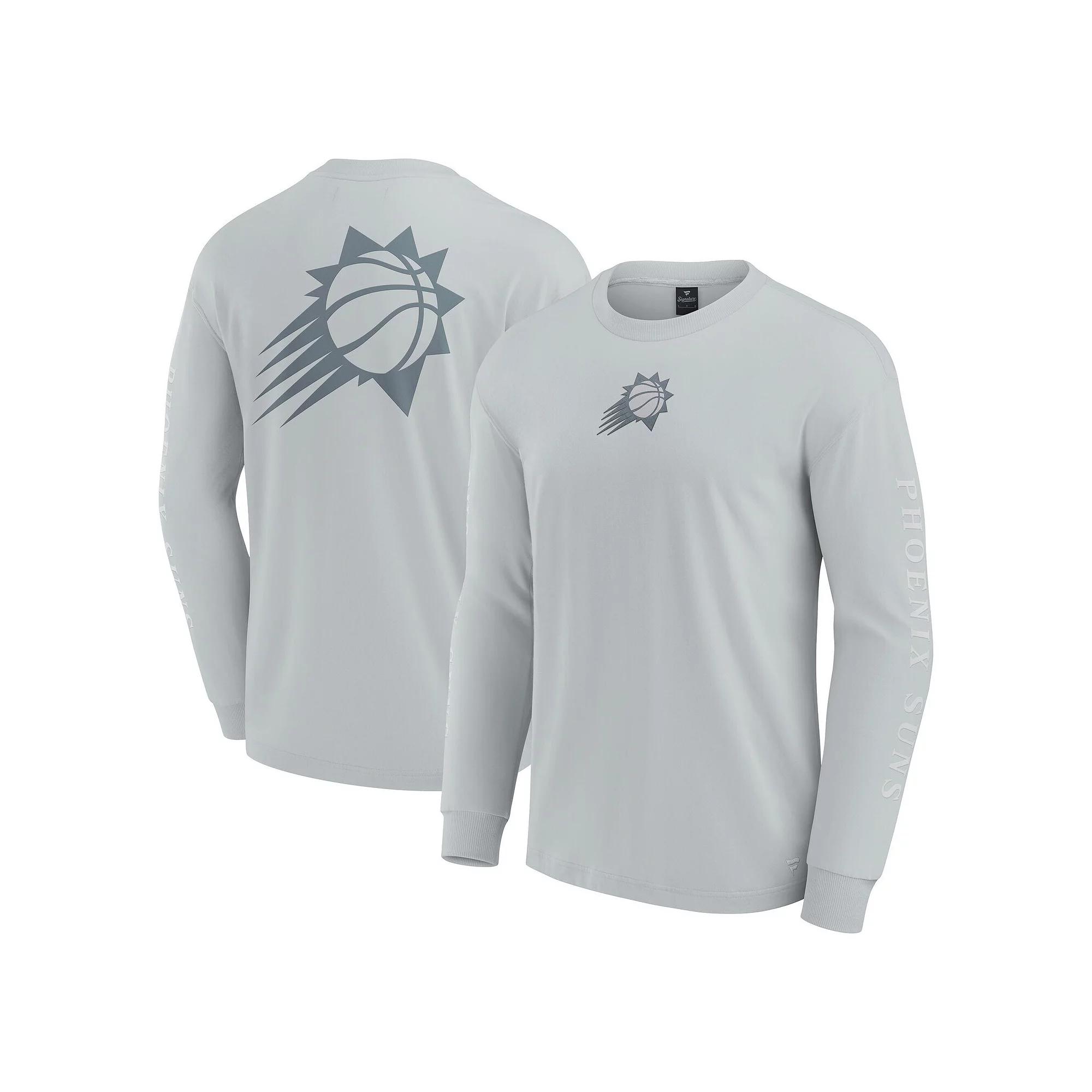 Men's Fanatics Gray Phoenix Suns Elements Strive Long Sleeve T-Shirt,  Product Image