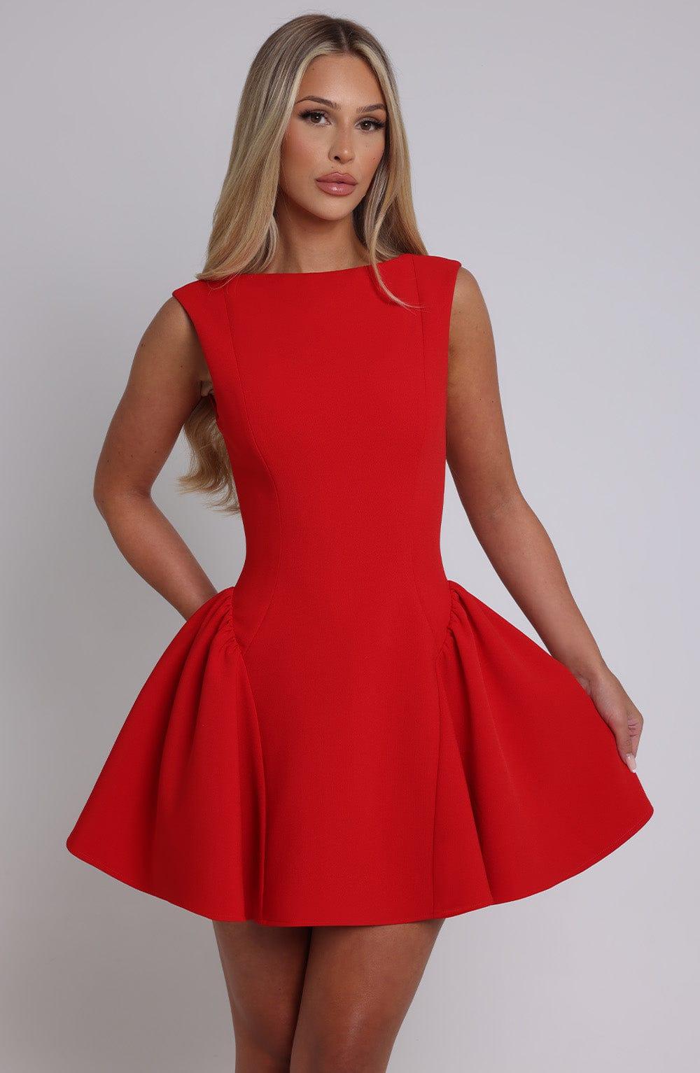 Yalina Mini Dress - Red Product Image