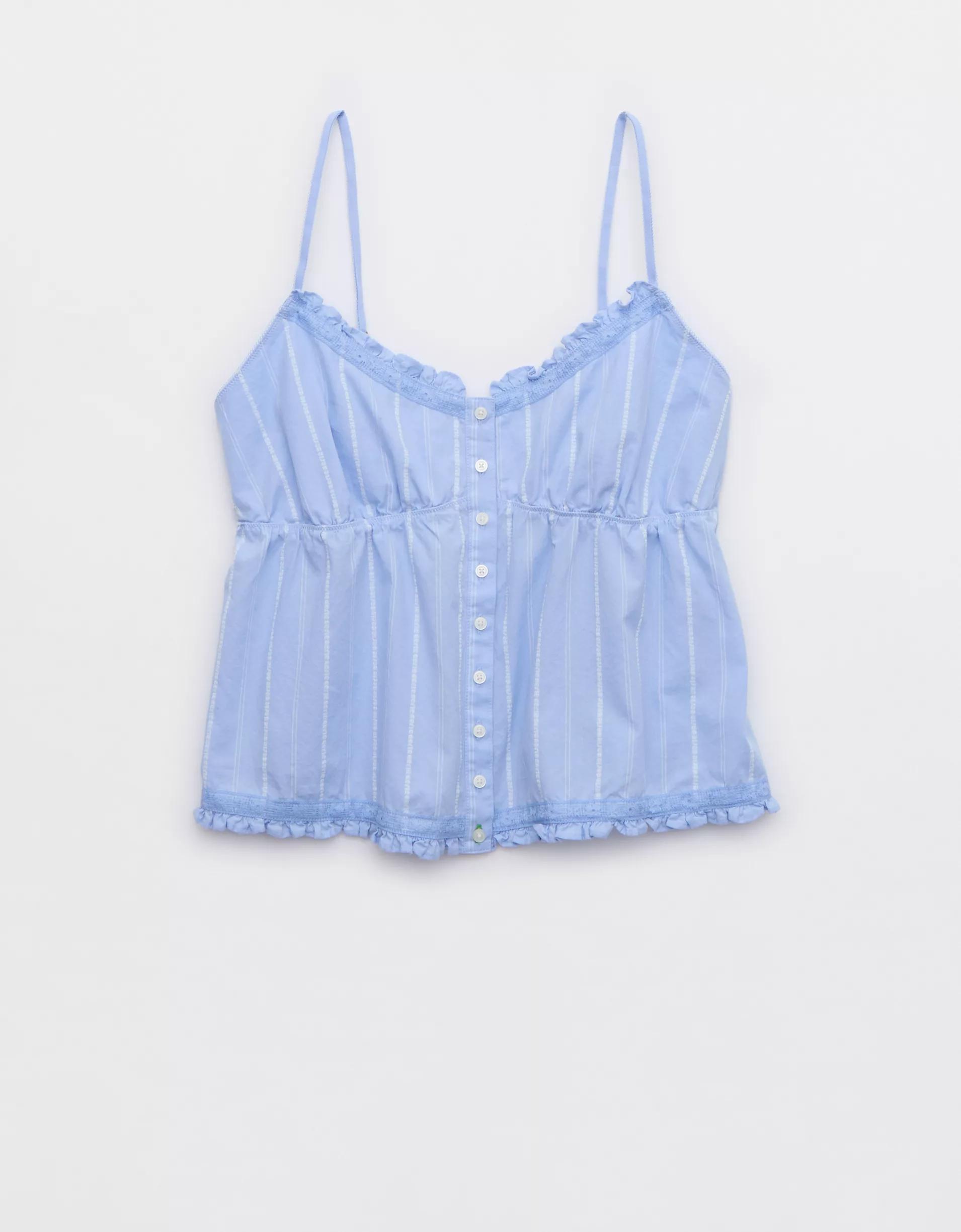 Aerie Off-Duty Poplin Tank Top Product Image