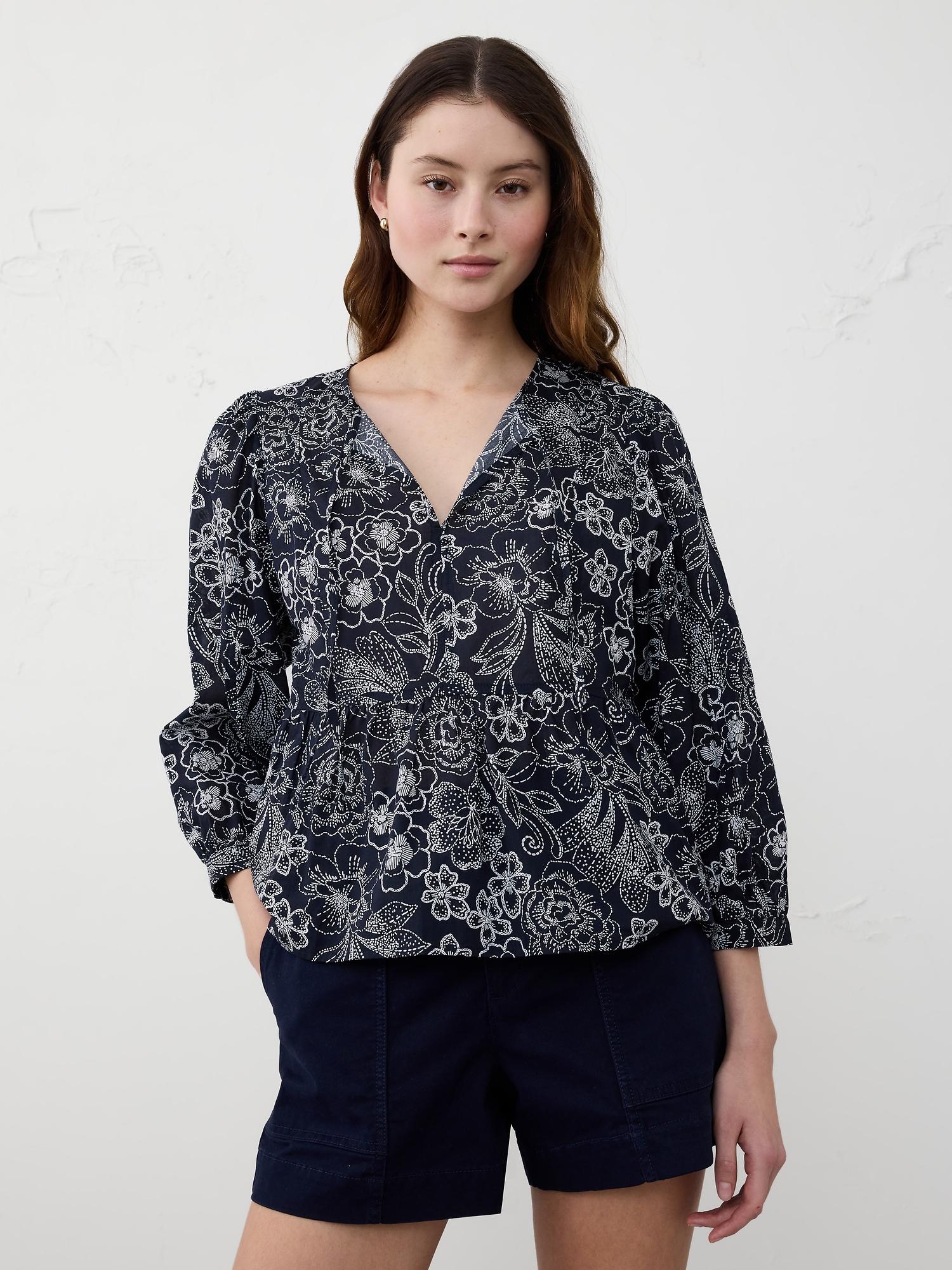 Peplum-Hem Top Product Image