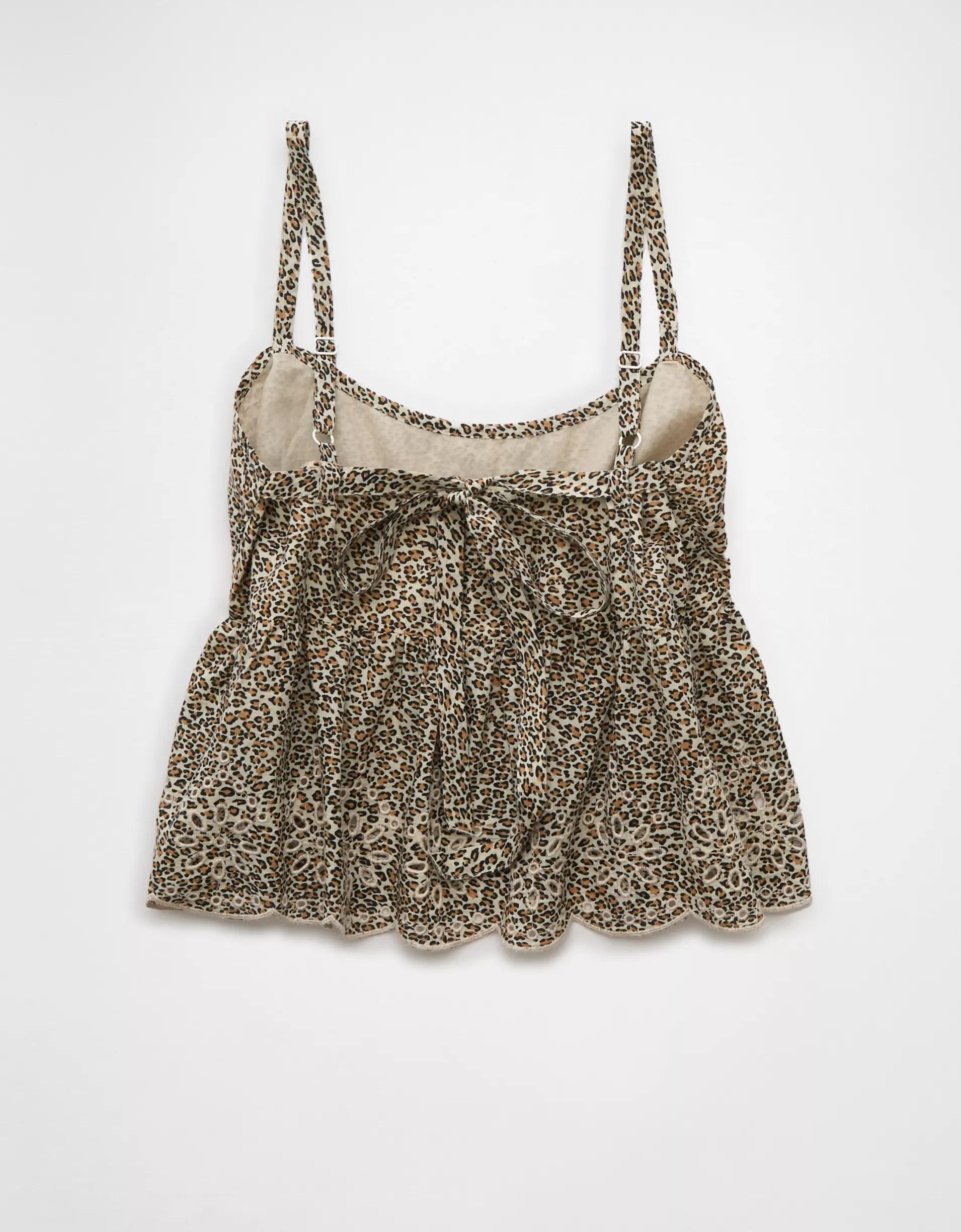AE Leopard Eyelet Cami Product Image