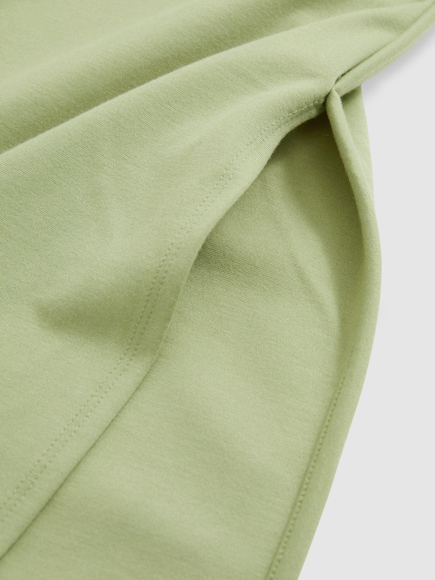 Jersey Knit Maxi Dress in Green Product Image