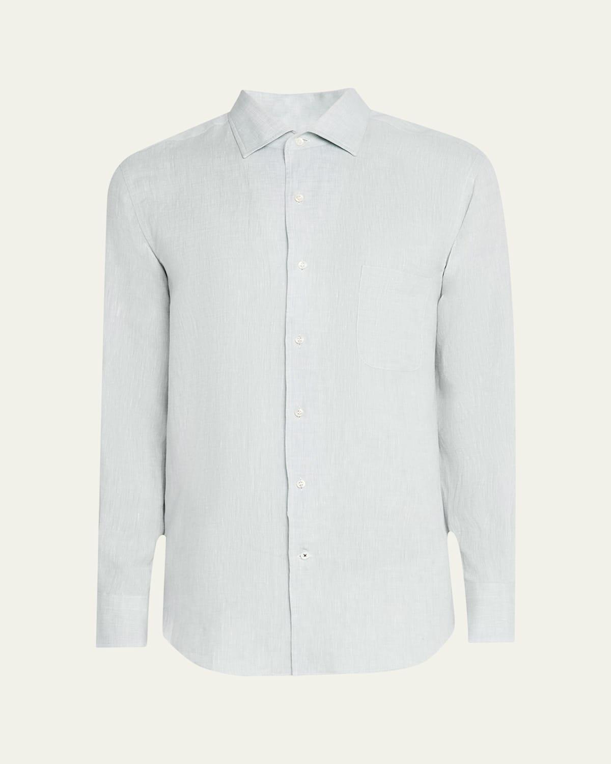 Mens Andre Long-Sleeve Linen Shirt Product Image
