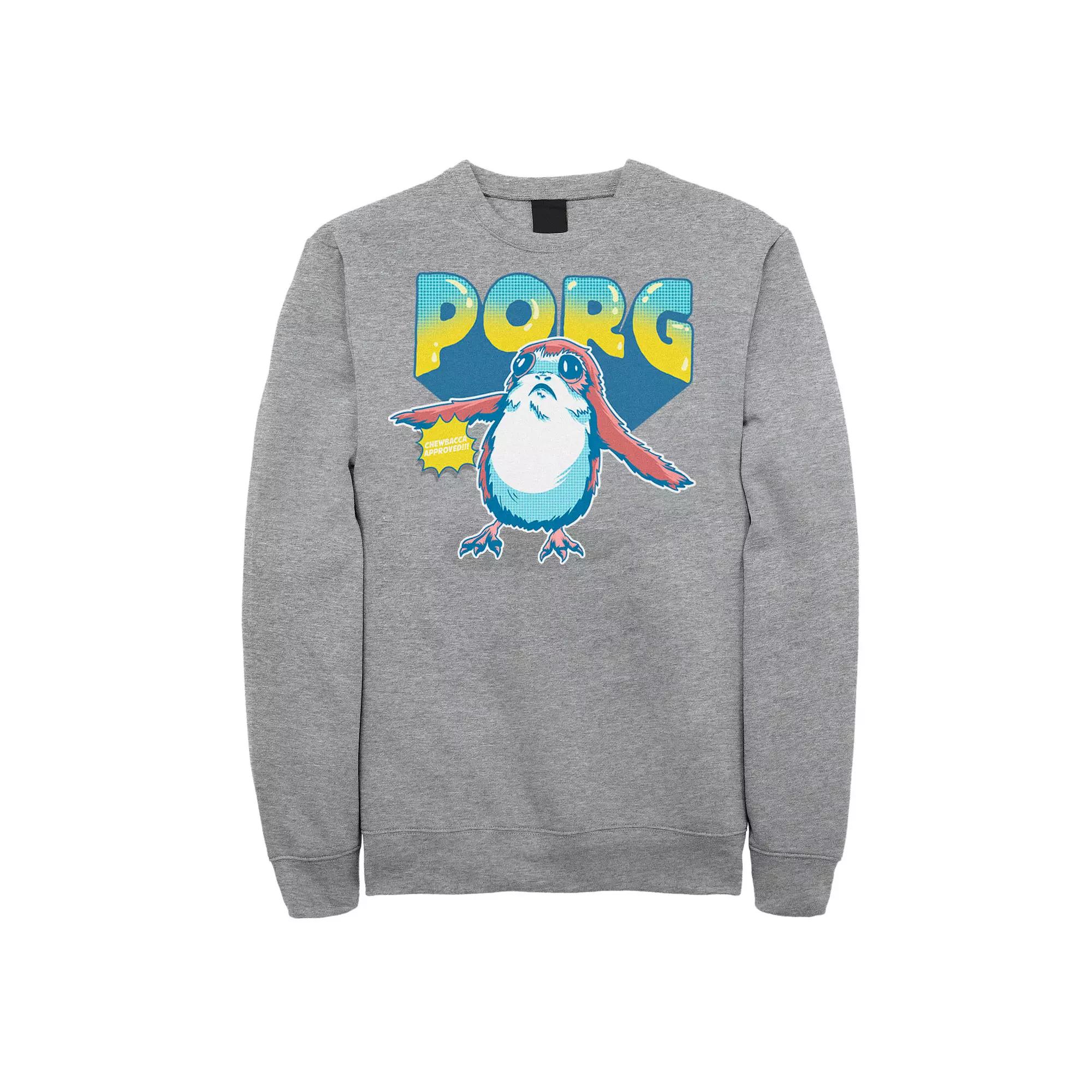 Men's Star Wars Porg Chewbacca Approved Comic Portrait Sweatshirt,  Product Image