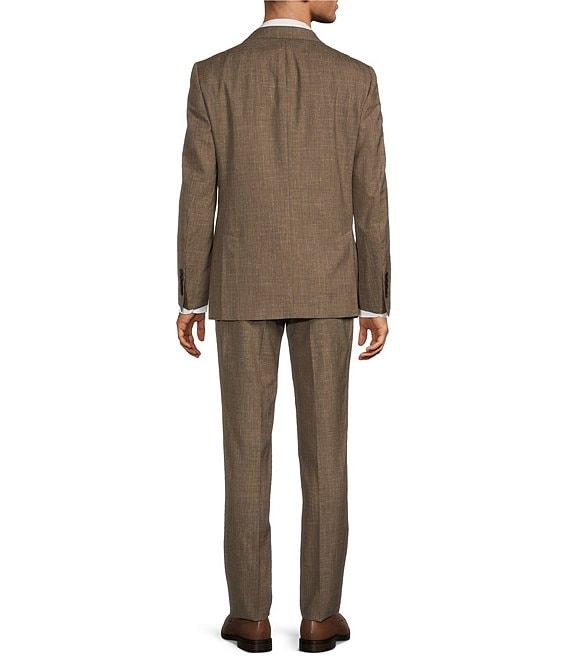 Hickey Freeman Classic Fit Flat Front Solid Pattern 2-Piece Wool Blend Suit Product Image
