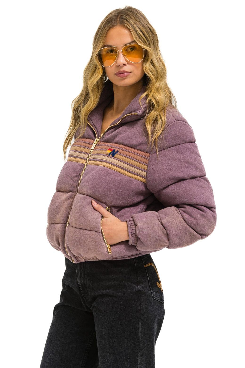 5 STRIPE FADED APRES JACKET - FADED MOCHA Female Product Image