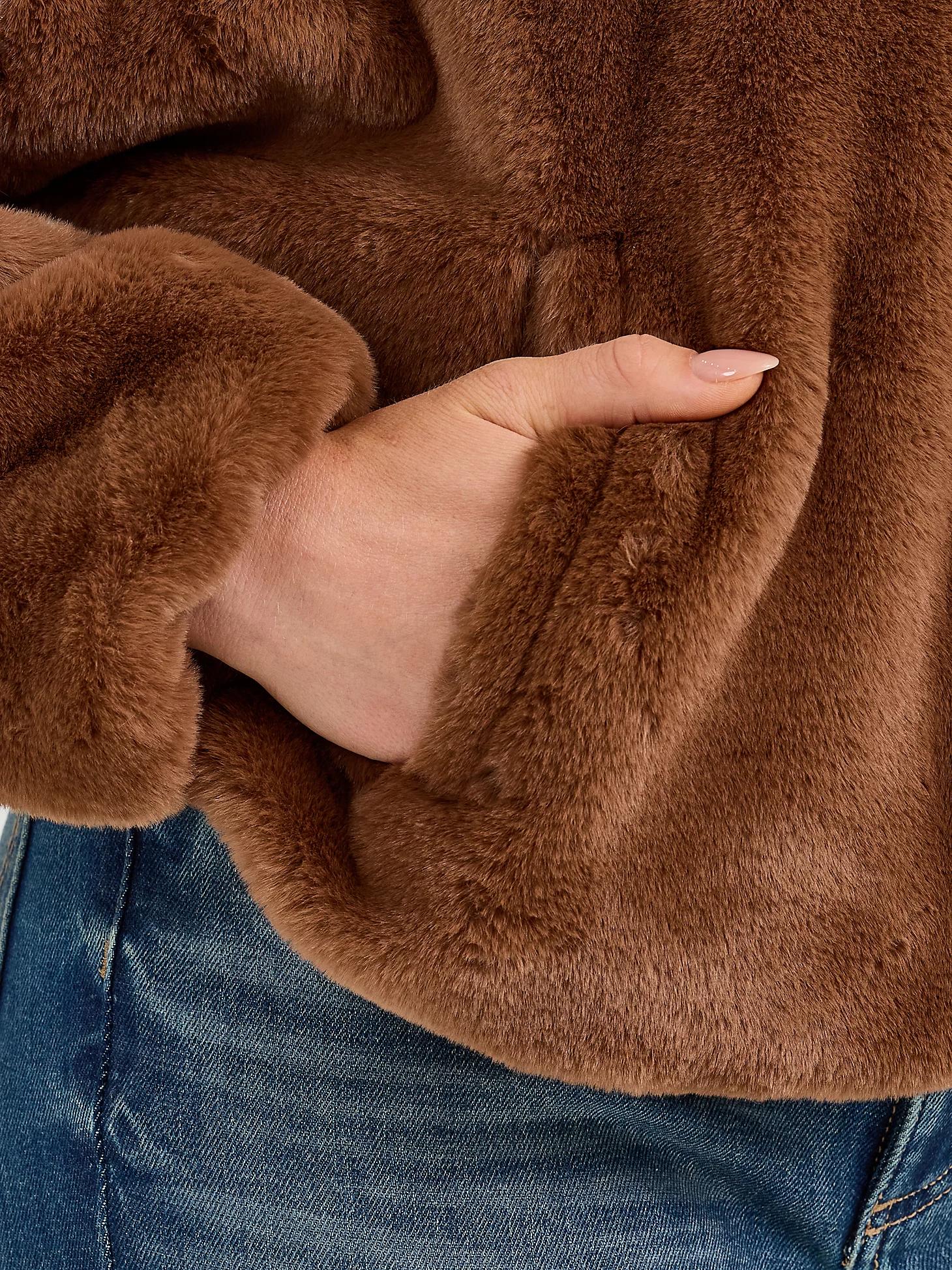 Women's Wrangler Logo Fuzzy Zip Jacket in Teddy Product Image