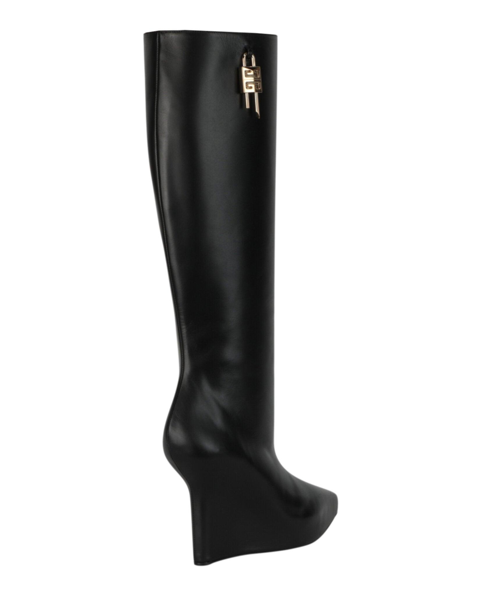 Givenchy G-Lock Knee-High Wedge Boots Female Product Image