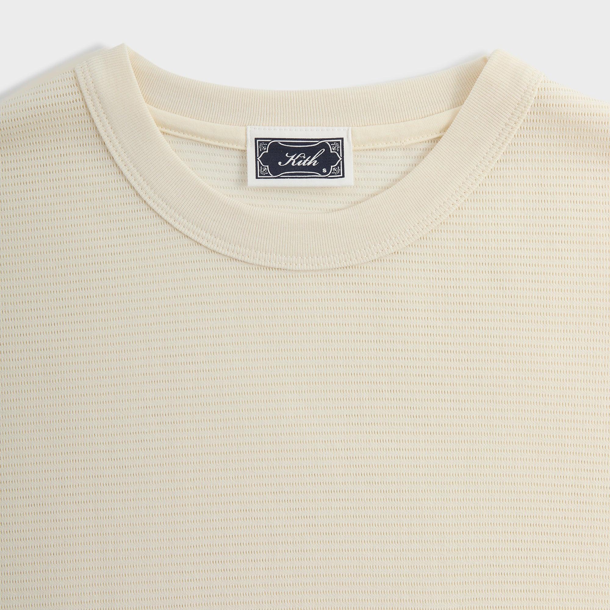 Kith Pointelle Mesh Leonard Pocket Tee - Sandrift Male Product Image